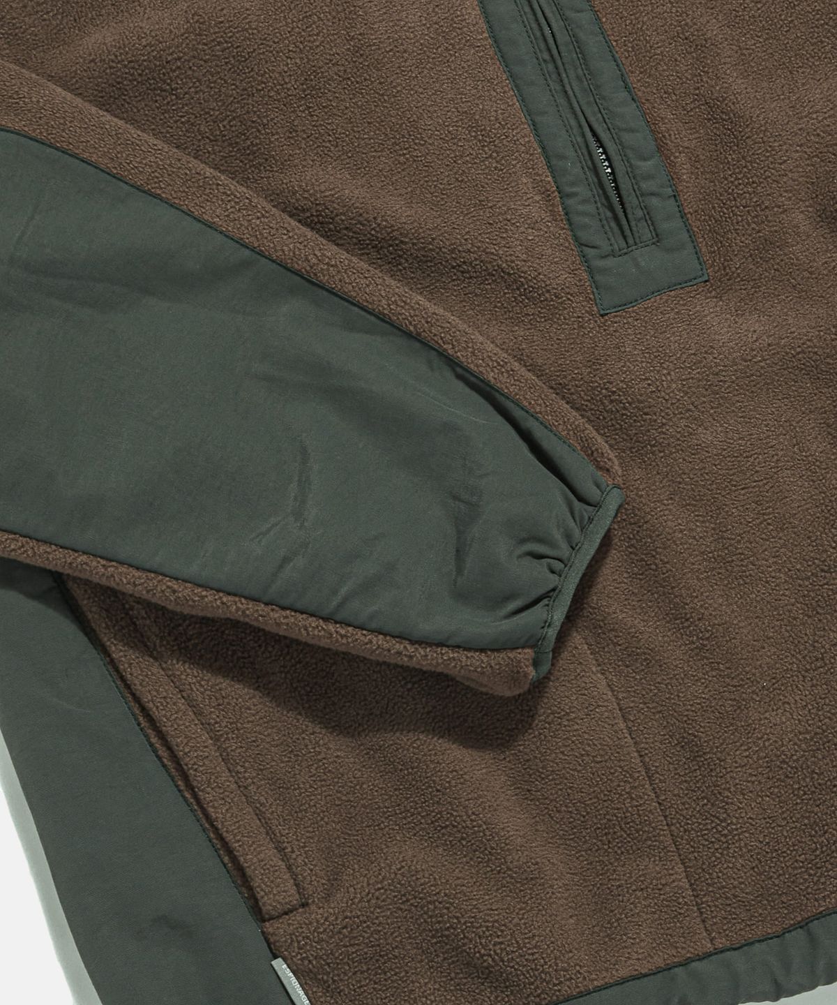 에스피오나지(ESPIONAGE) Expl. Fleece Pullover Anorak Brown Olive
