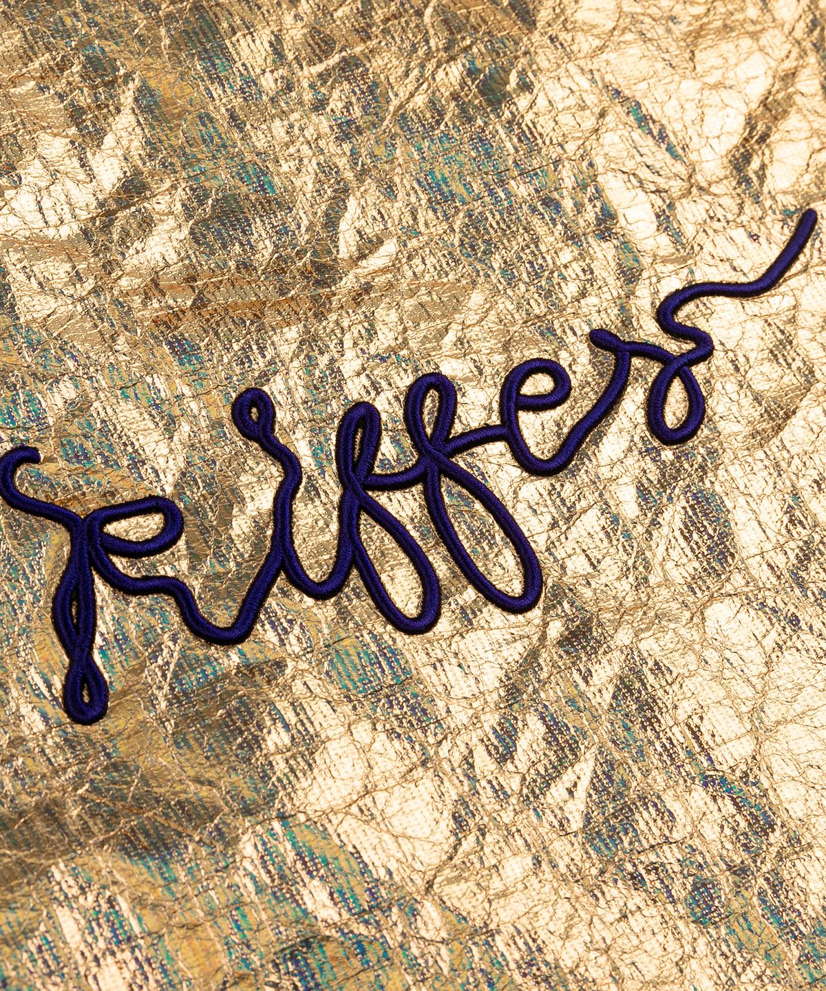 키페(KIFFER) Logo Metallic Crushed Eco bag-gold
