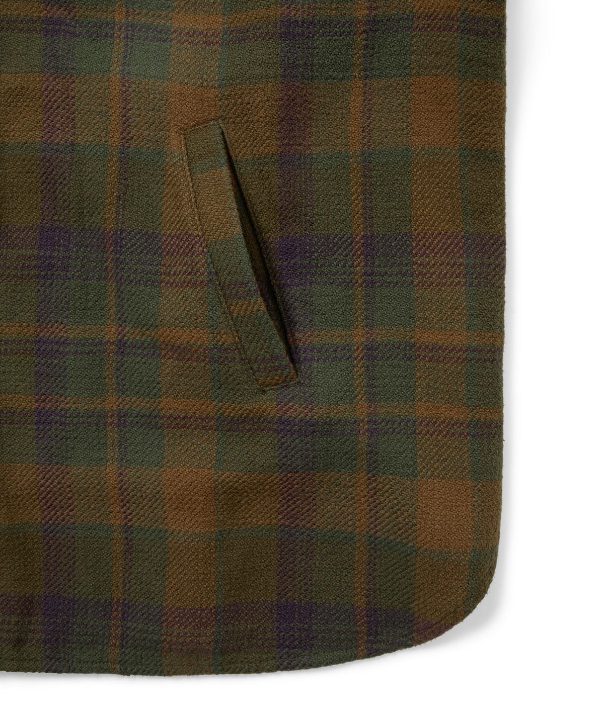디스이즈네버댓(THISISNEVERTHAT) GD Lightning Bear Hooded Plaid Shirt Olive