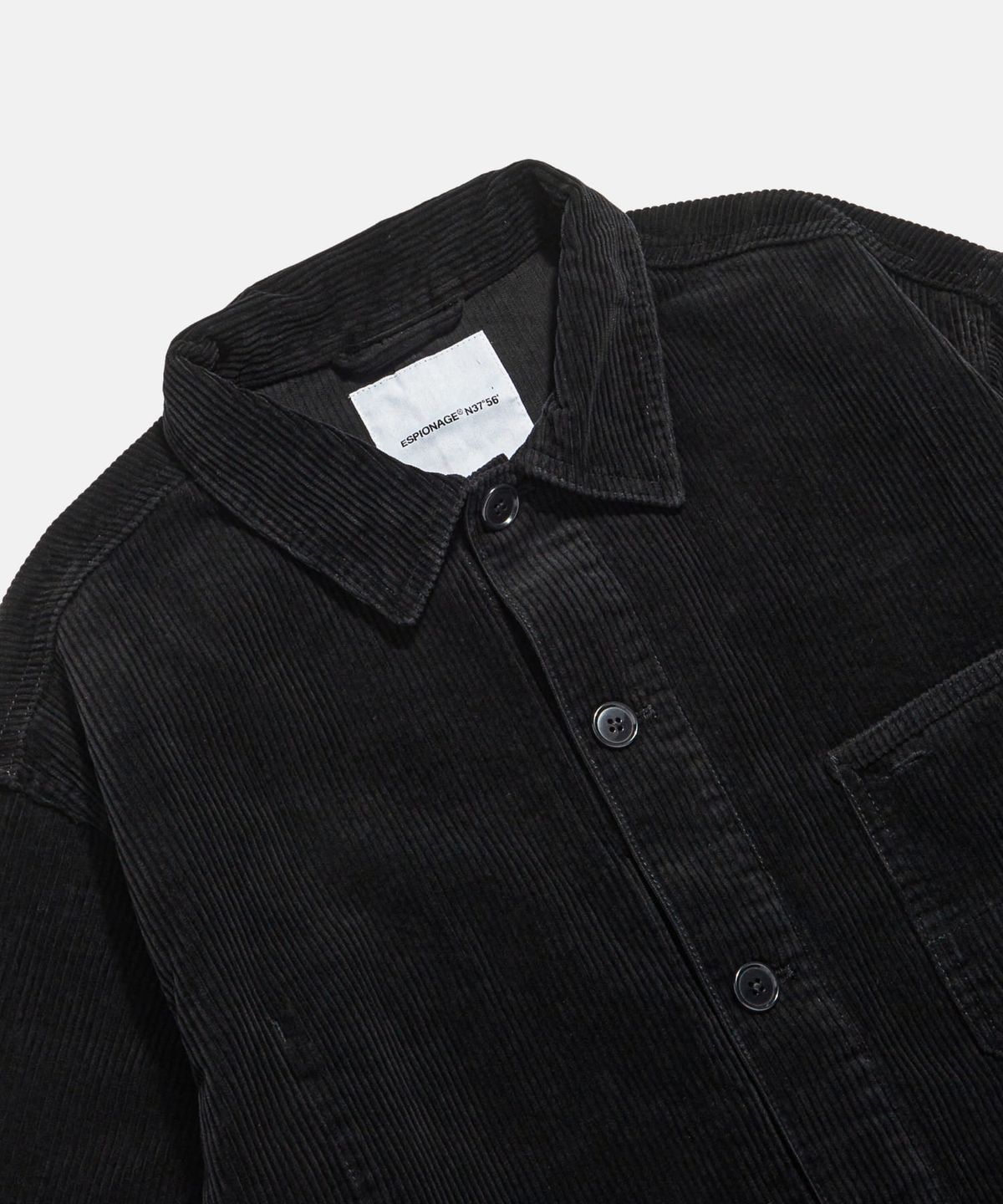 에스피오나지(ESPIONAGE) Corduroy French Work Jacket Ink Black