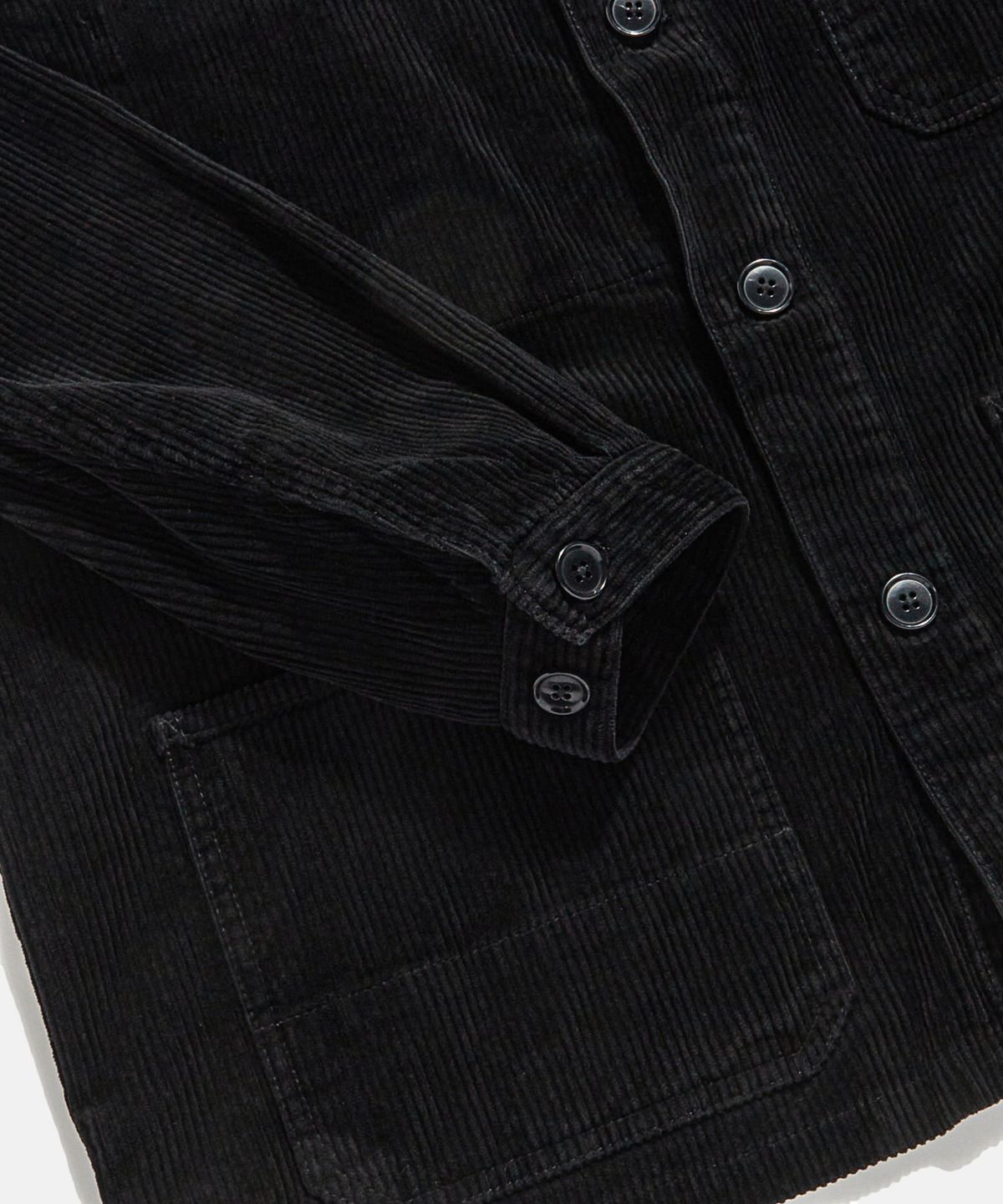 에스피오나지(ESPIONAGE) Corduroy French Work Jacket Ink Black