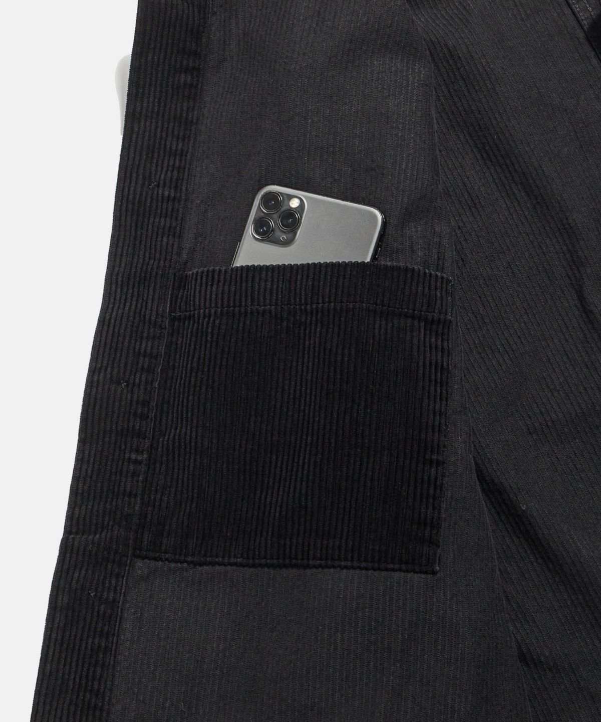 에스피오나지(ESPIONAGE) Corduroy French Work Jacket Ink Black