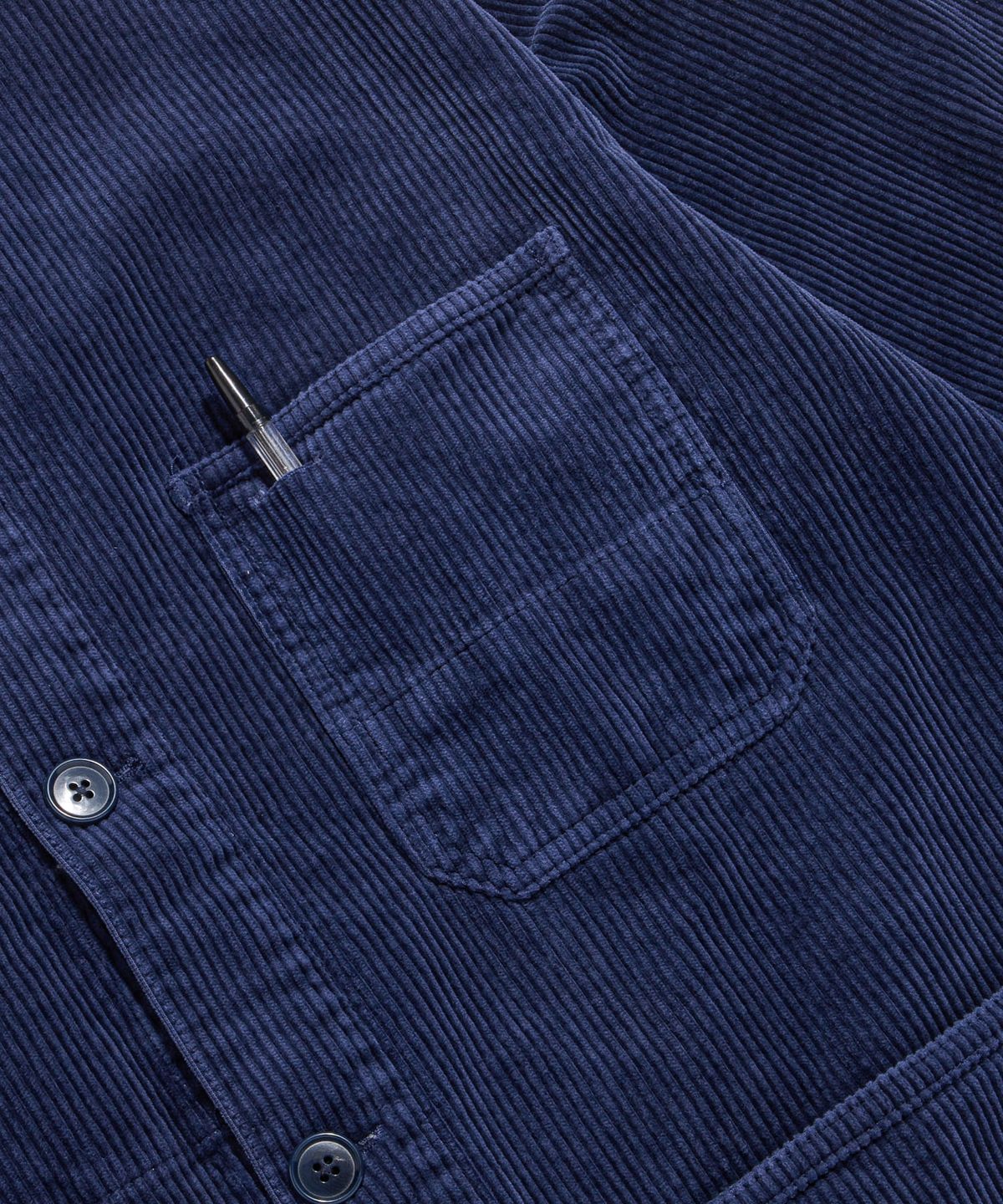 에스피오나지(ESPIONAGE) Corduroy French Work Jacket Dark Blue