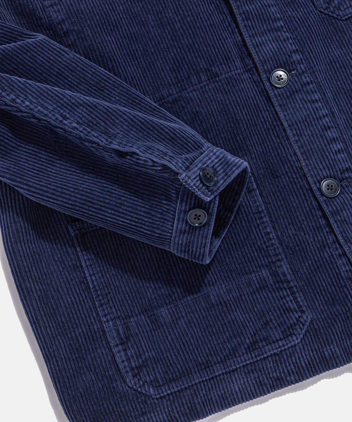 에스피오나지(ESPIONAGE) Corduroy French Work Jacket Dark Blue