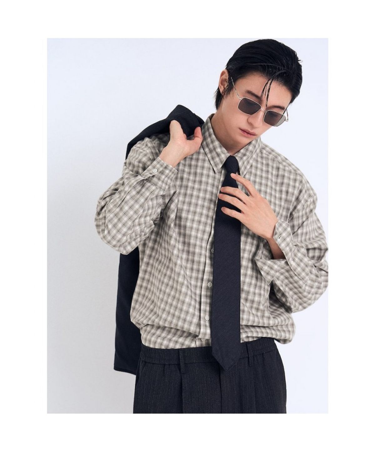 에잇세컨즈(8SECONDS) [인플루언서 PICK] 데일리 플란넬 체크 셔츠  베이지