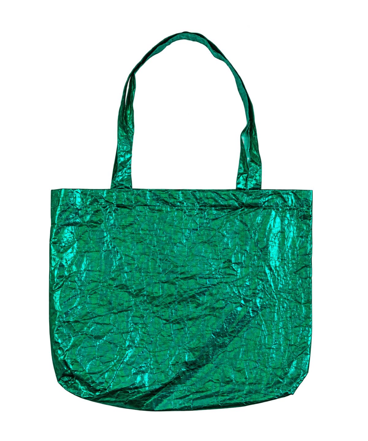 키페(KIFFER) Logo Metallic Crushed Eco bag-green