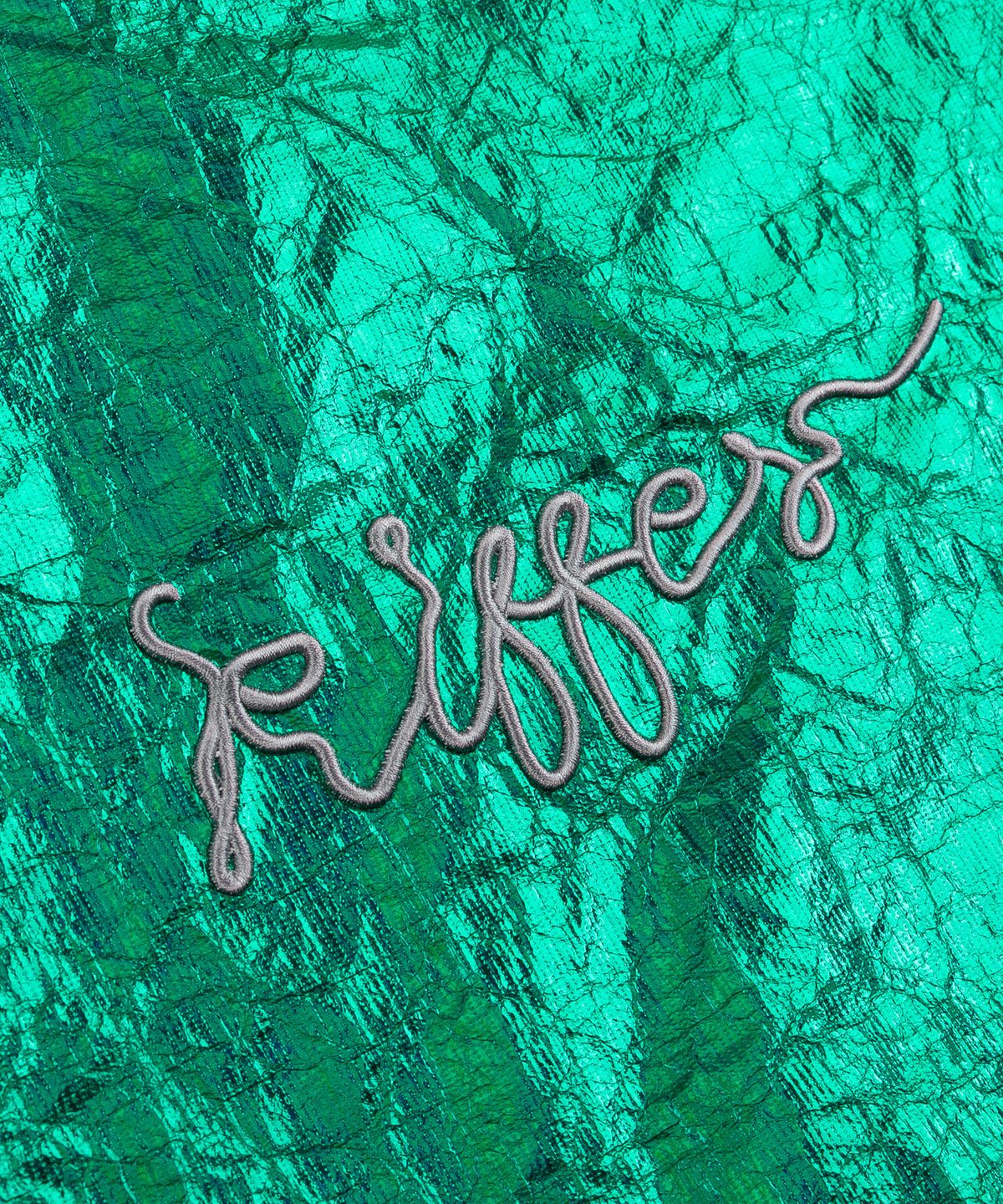 키페(KIFFER) Logo Metallic Crushed Eco bag-green