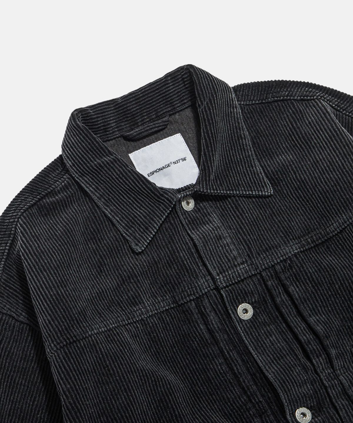 에스피오나지(ESPIONAGE) Type 1 Vintage Corduroy Trucker Jacket Washed Black