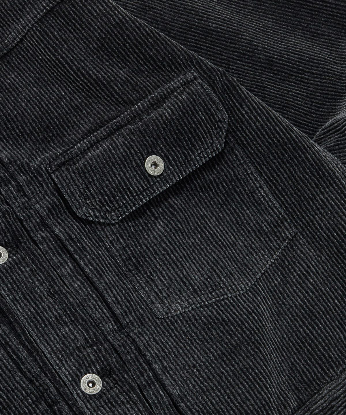 에스피오나지(ESPIONAGE) Type 1 Vintage Corduroy Trucker Jacket Washed Black