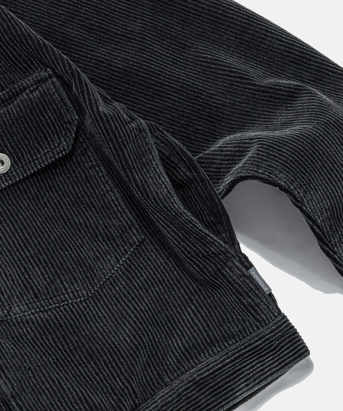 에스피오나지(ESPIONAGE) Type 1 Vintage Corduroy Trucker Jacket Washed Black
