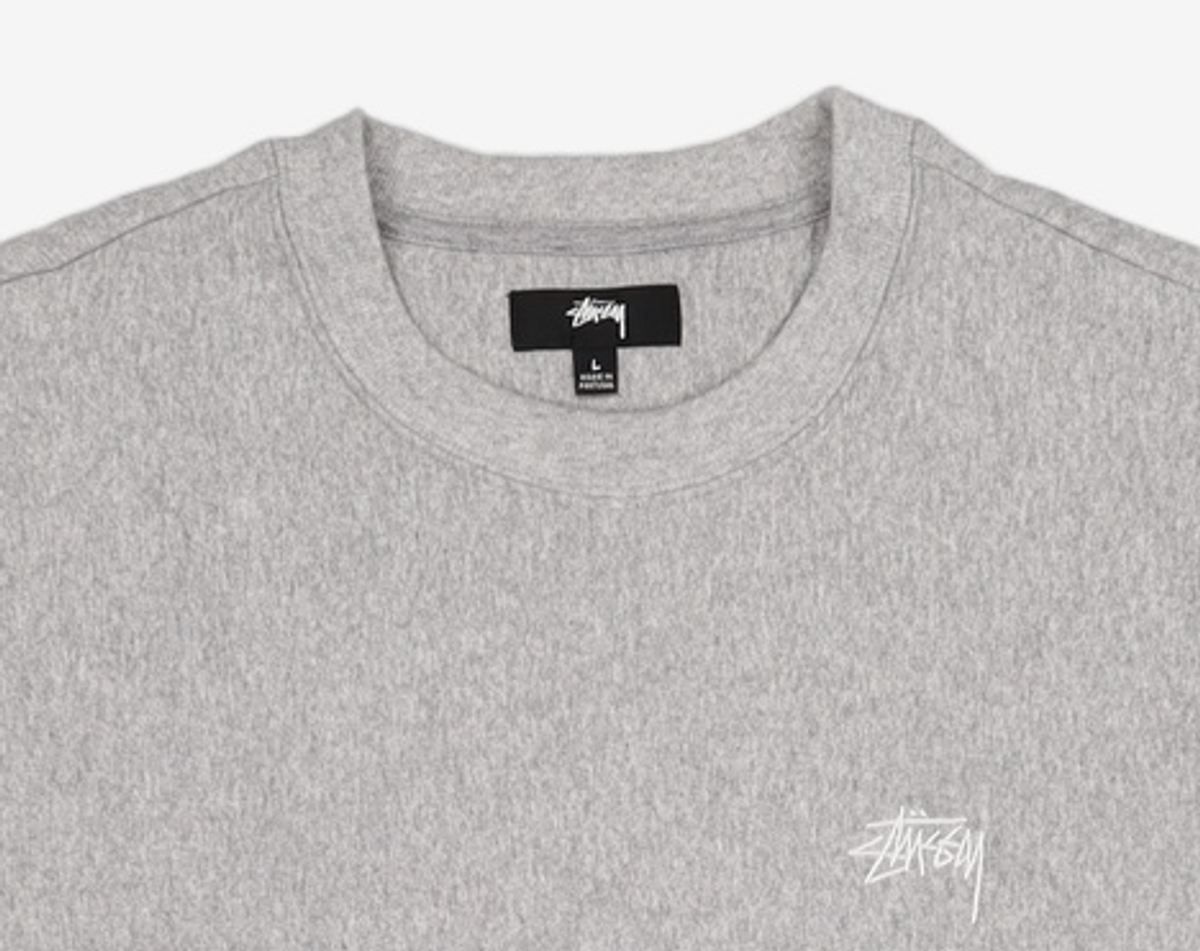 스투시(STUSSY) 오버다이드 스탁 로고 맨투맨 L