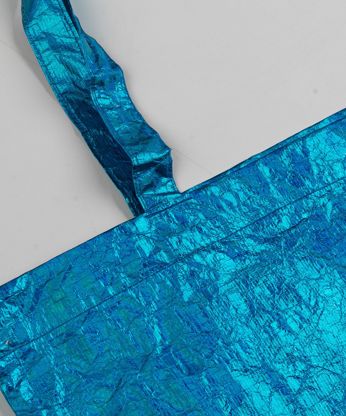 키페(KIFFER) Logo Metallic Crushed Eco bag-blue