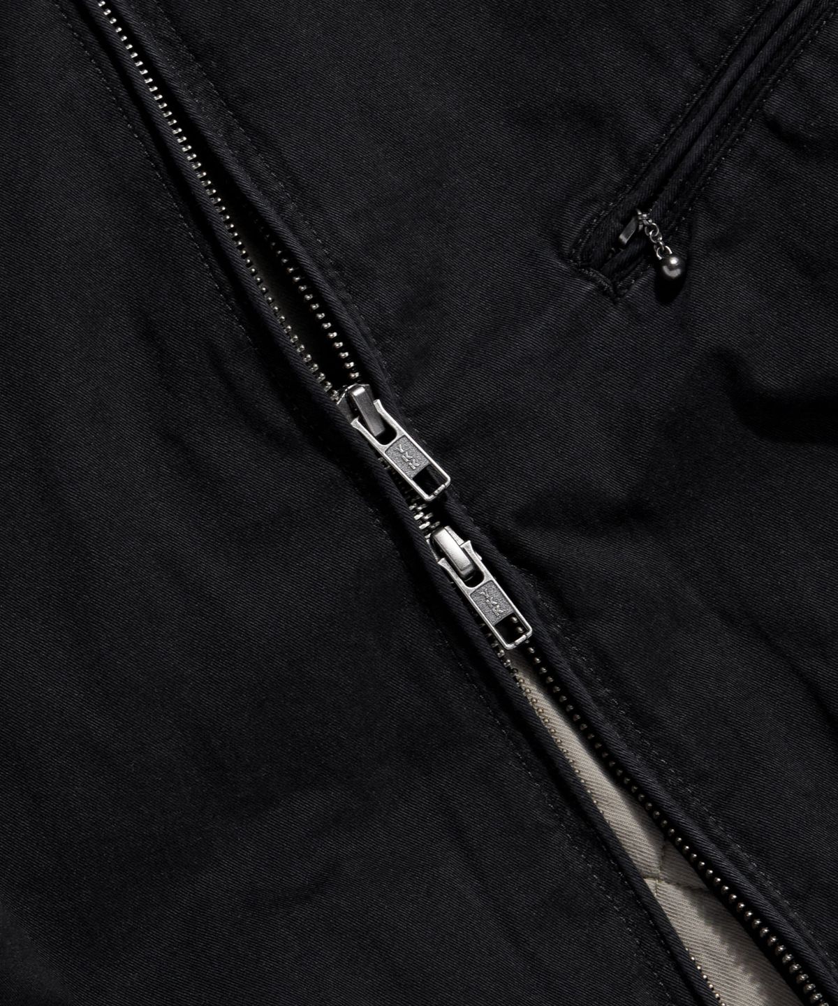 에스피오나지(ESPIONAGE) Insulated Washed Cotton Blouson Black