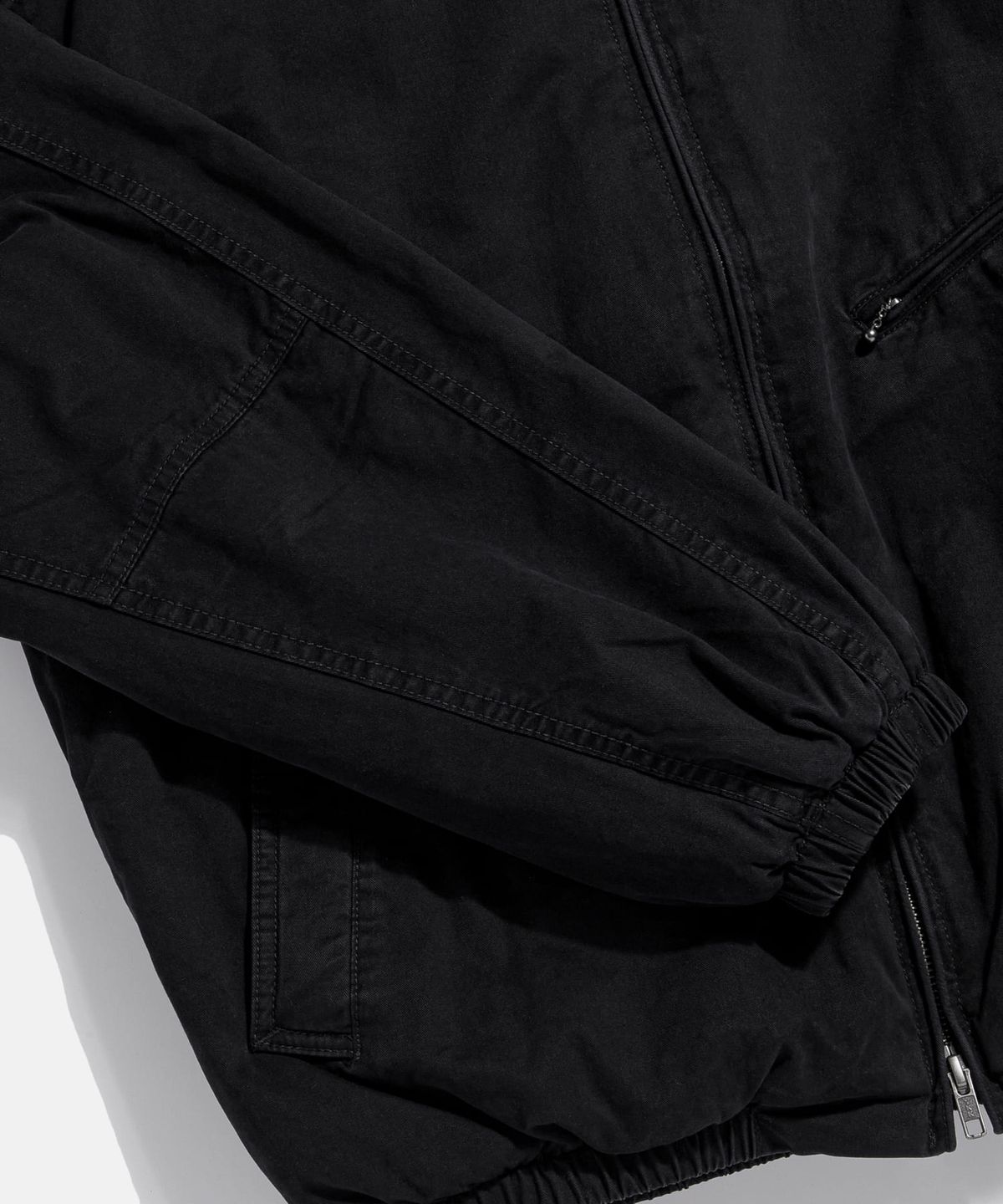 에스피오나지(ESPIONAGE) Insulated Washed Cotton Blouson Black