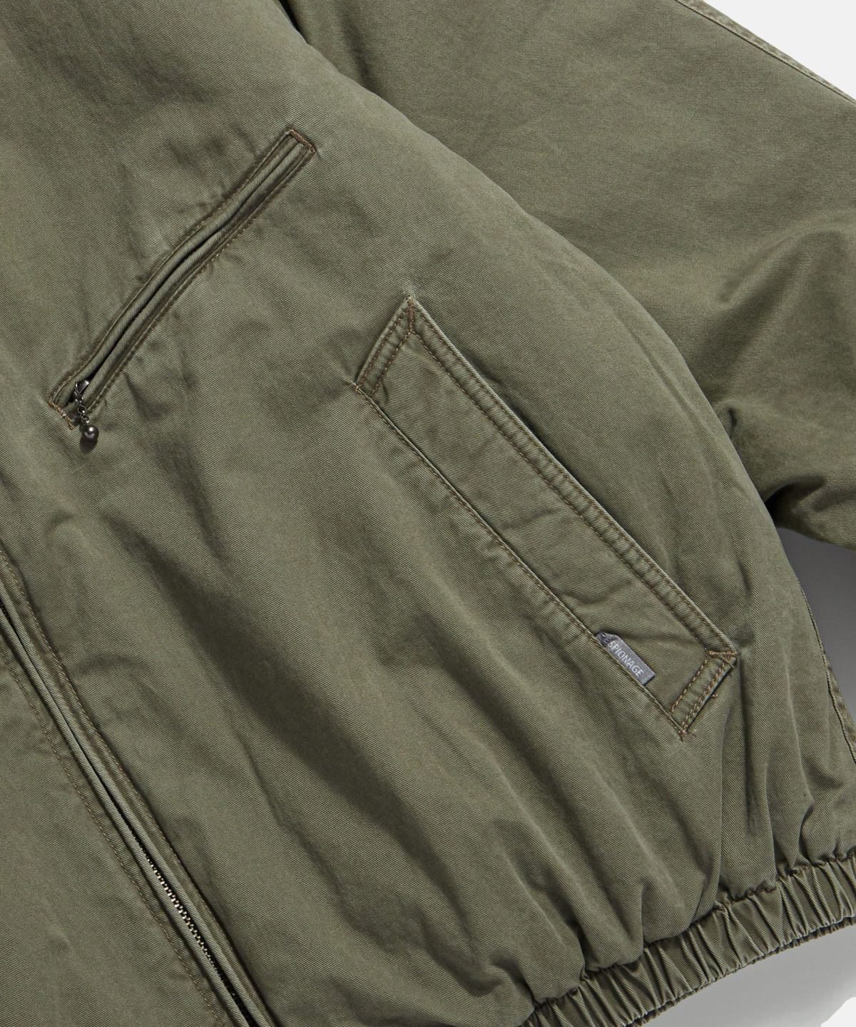 에스피오나지(ESPIONAGE) Insulated Washed Cotton Blouson Olive