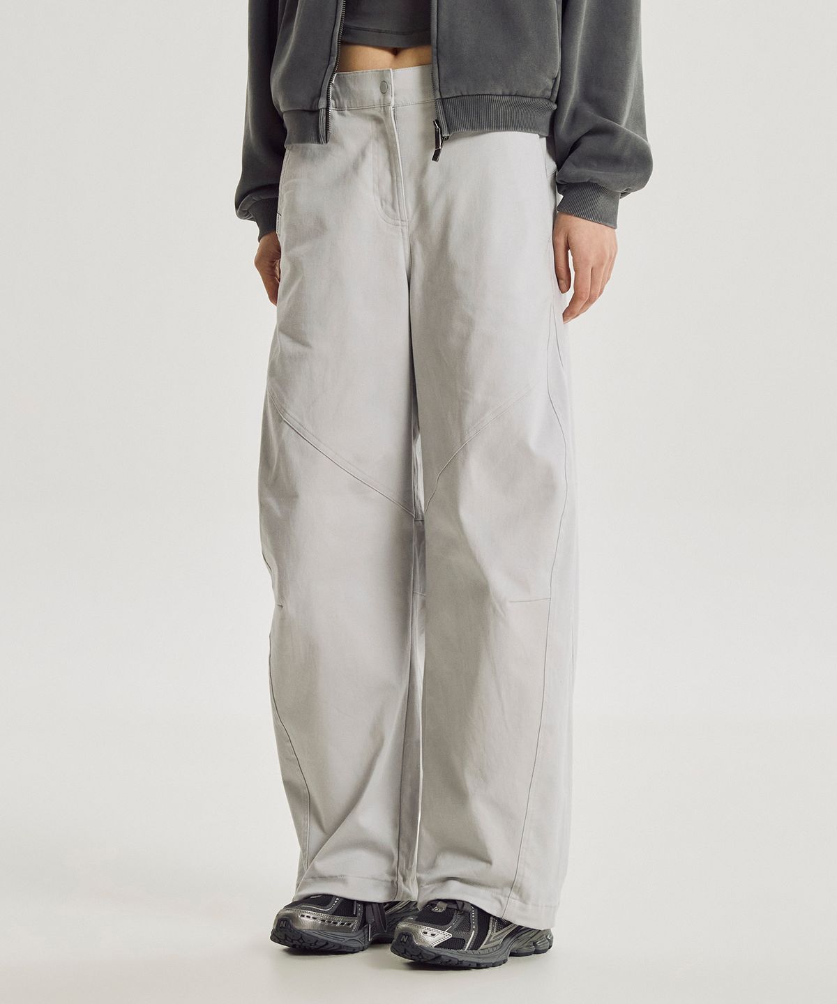 뉴발란스(NEW BALANCE) NBNTG4W912 / WOMEN 윈터 우븐 커브드 오버와이드팬츠 (L/GRAY)