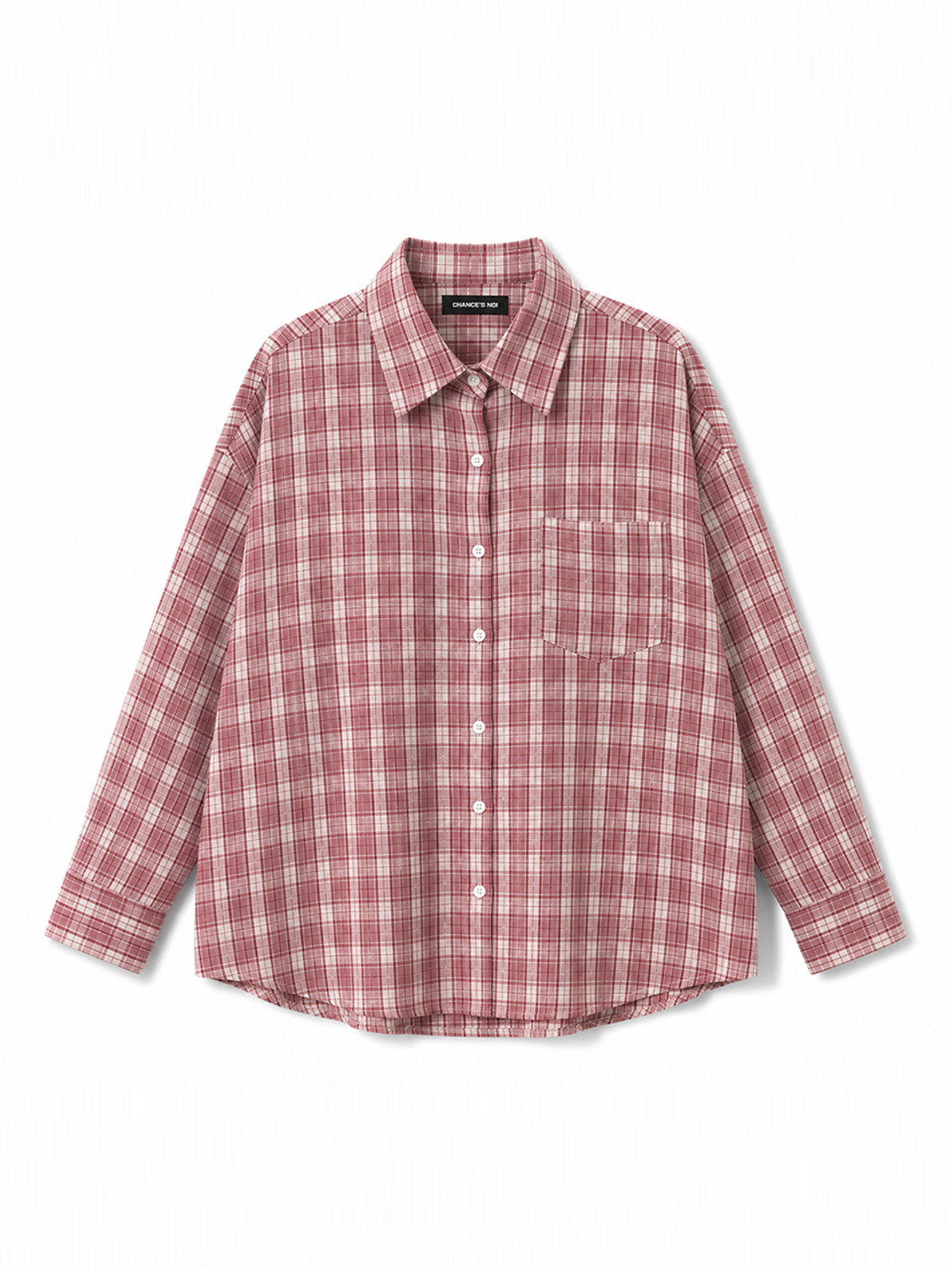 챈세스노이(CHANCE'S NOI) 데일리 타탄 체크 릴렉스드 셔츠(2color)/W263TP09