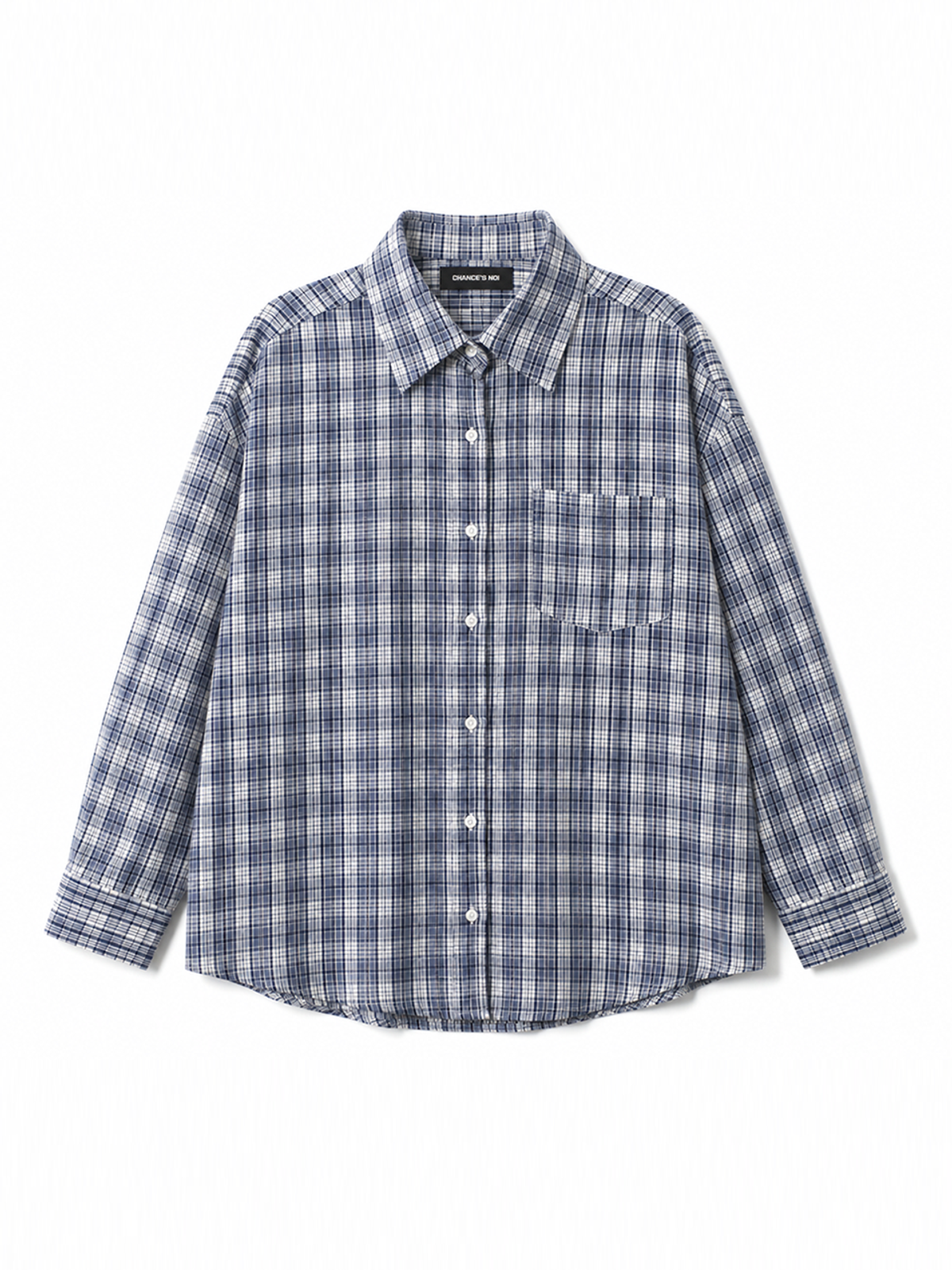 챈세스노이(CHANCE'S NOI) 데일리 타탄 체크 릴렉스드 셔츠(2color)/W263TP09
