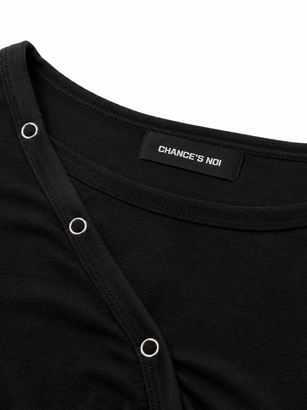 챈세스노이(CHANCE'S NOI) 어시메트릭 스냅 드레이프 오프숄더(3color)/W263TP04