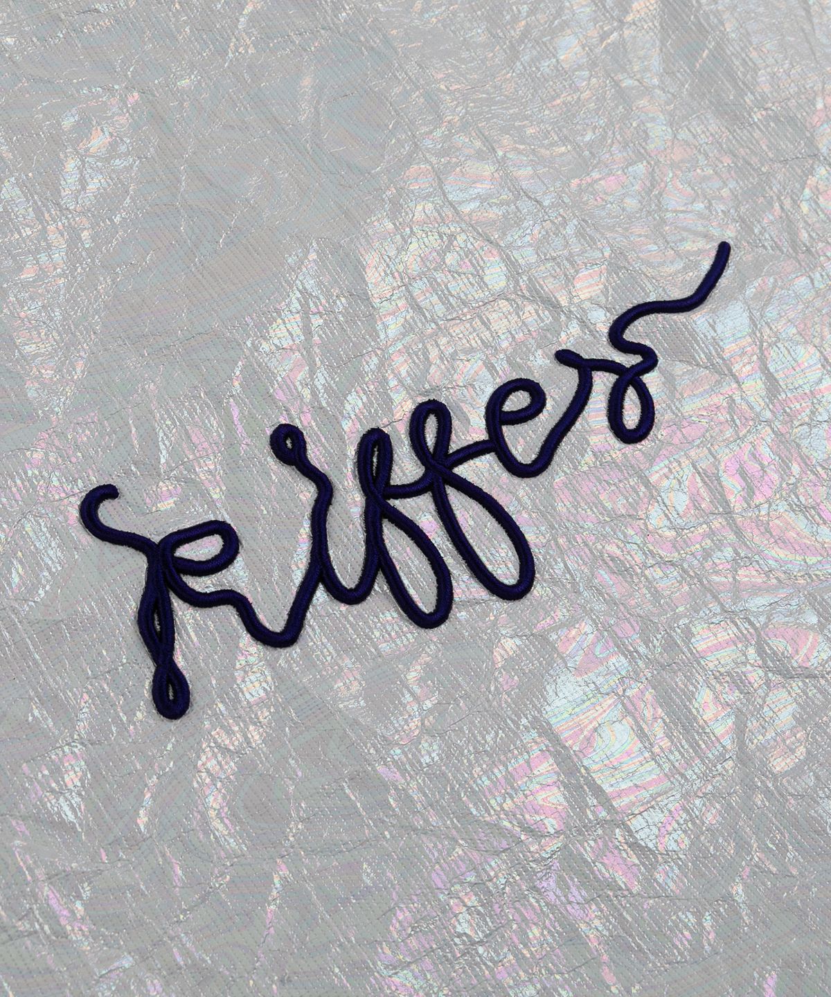키페(KIFFER) Logo Metallic Crushed Eco bag-white