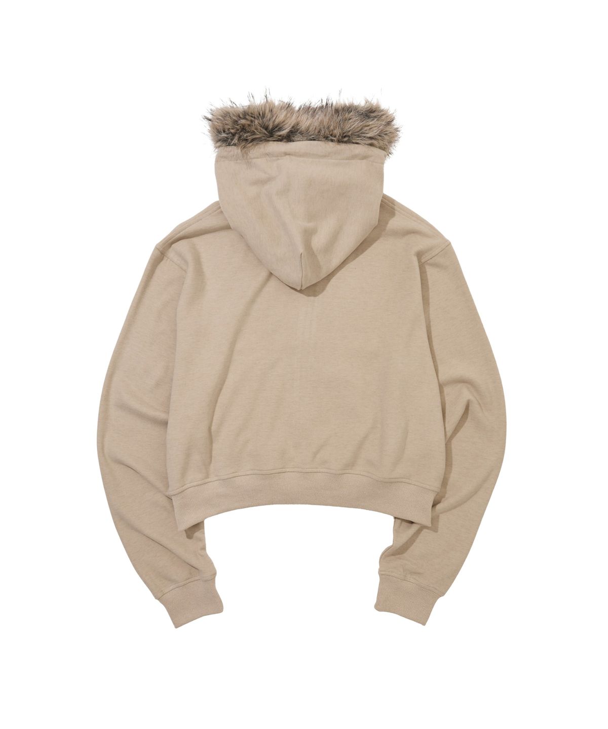 라라폭스(LALAFOX) 레귤러 퍼 기모 후드집업 (BEIGE) BS4CJ003