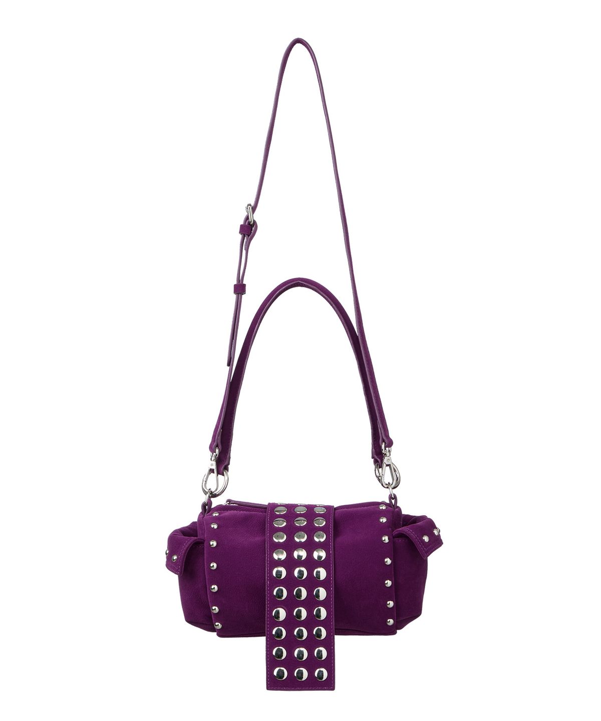 다이닛(DEINET) TWO-WAY STUD MINI BAG IN PURPLE