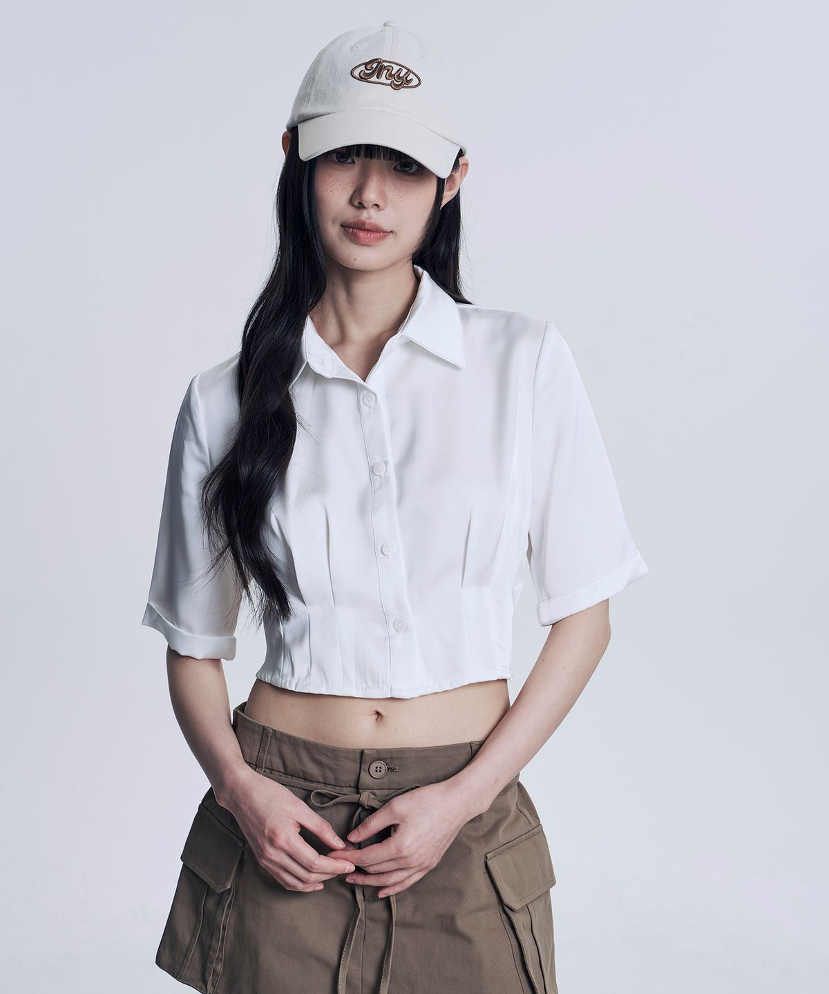 지니영(JEENYYOUNG) JNY 코튼 캡모자 소프트 터치 듀얼 볼캡 크림베이지