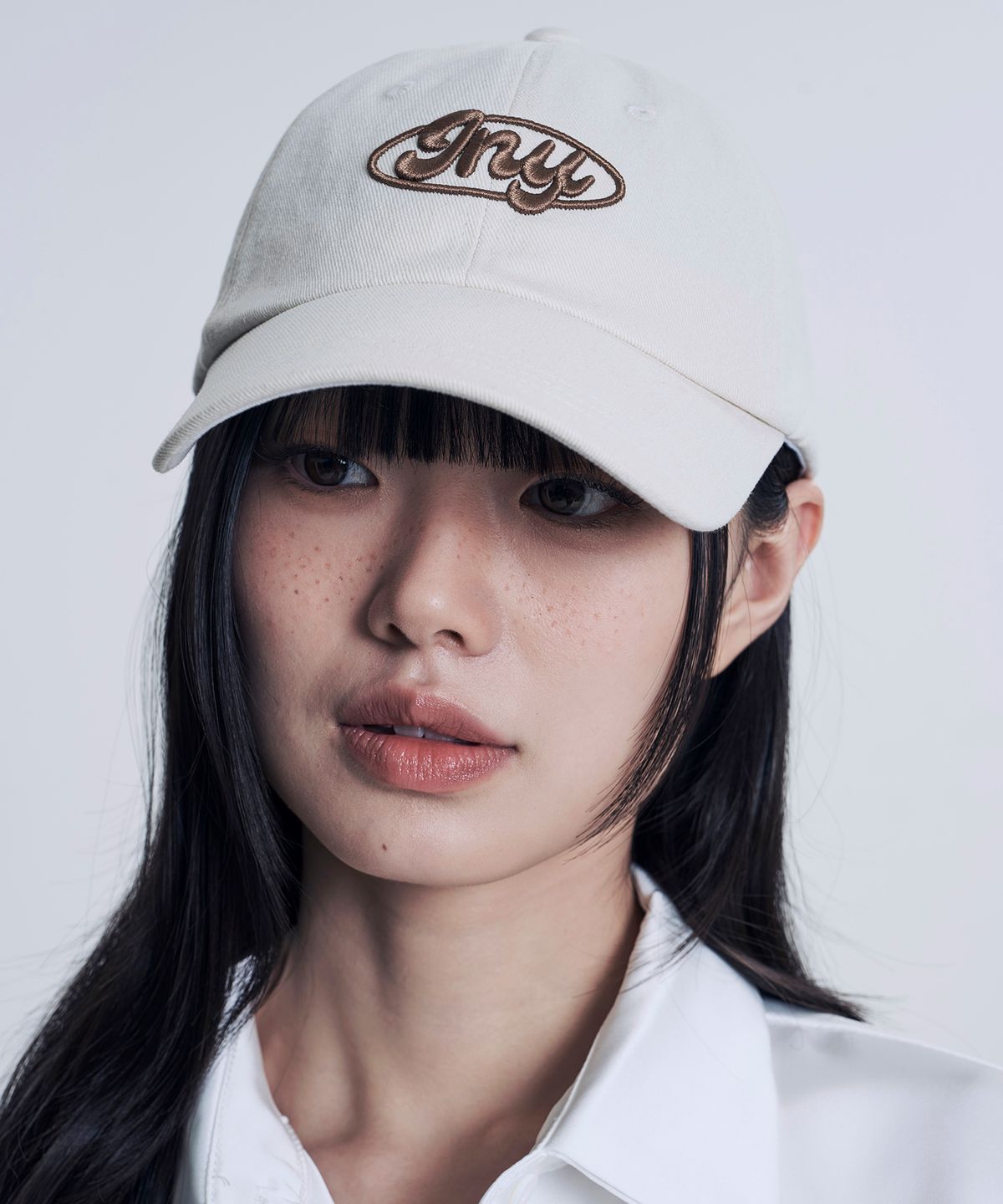 지니영(JEENYYOUNG) JNY 코튼 캡모자 소프트 터치 듀얼 볼캡 크림베이지