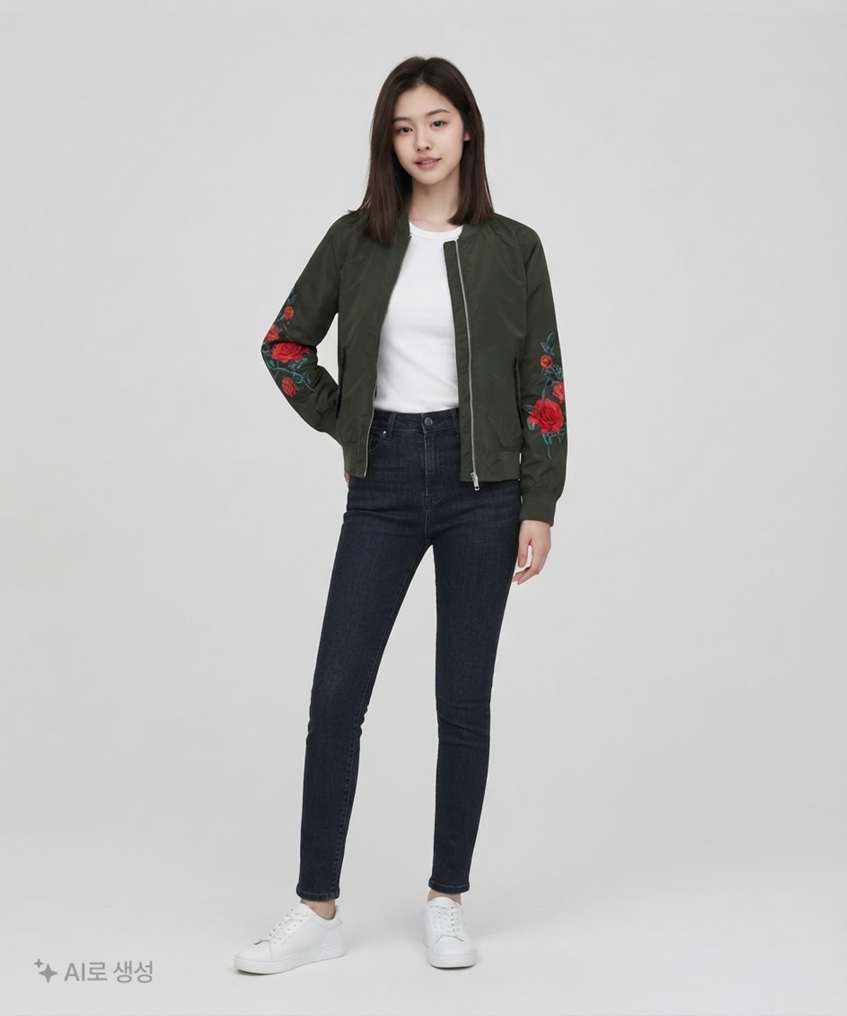 게스(GUESS) 항공 점퍼/블루종/MA-1 XS