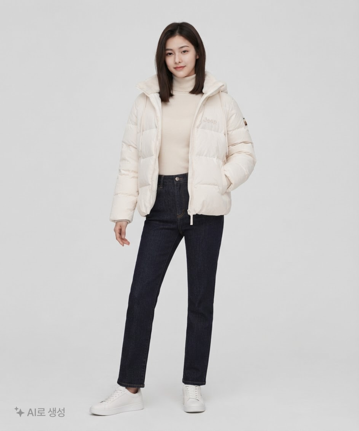 지프(JEEP) Women Hood Down Jumper S