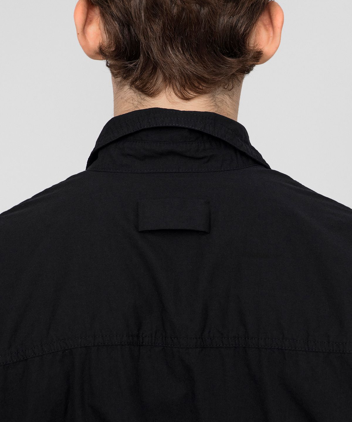 호이테(HEUTE) DREW BIO WASHED STITCH SHIRT (BLACK)