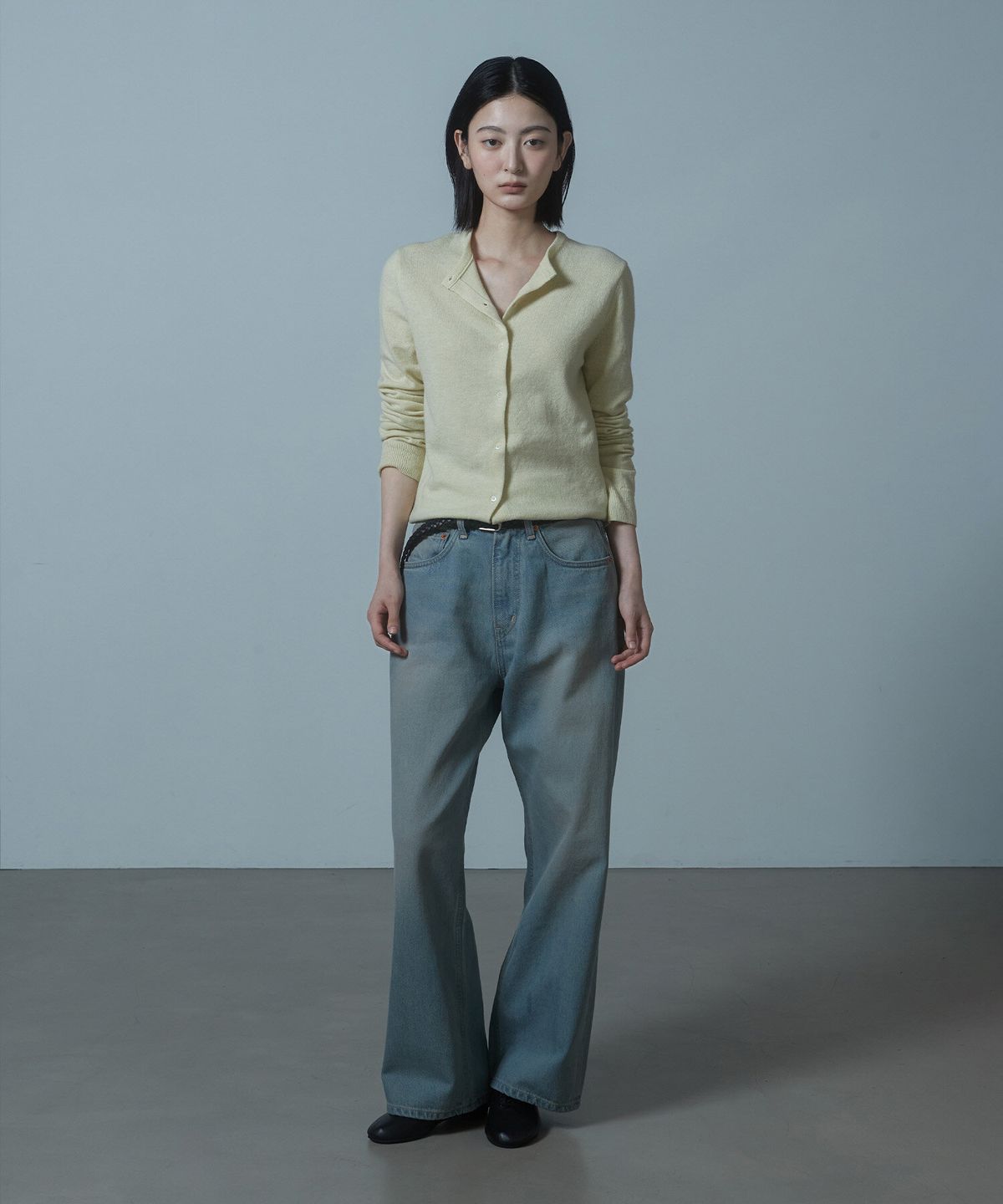 크래키(KRAKKI) [Women] Lambswool Knit Cardigan_Soft Lemon [KR266PWG903]