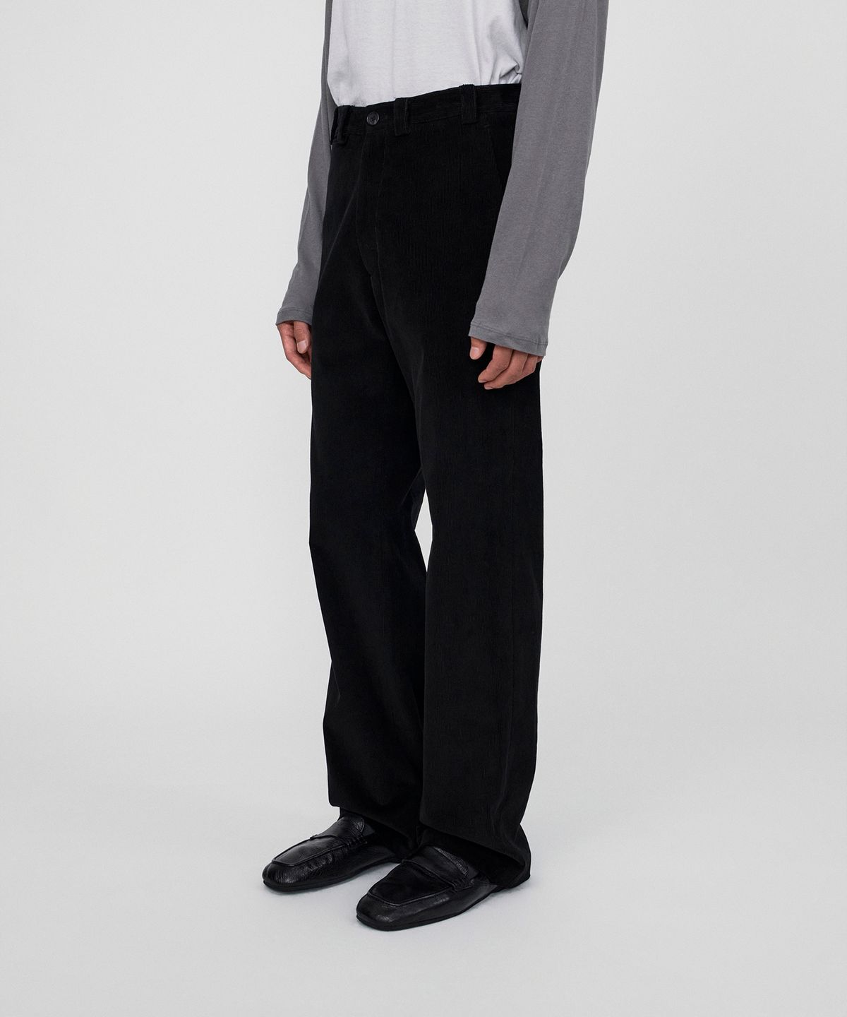 호이테(HEUTE) SAGE COTTON CORDUROY PANTS (BLACK)