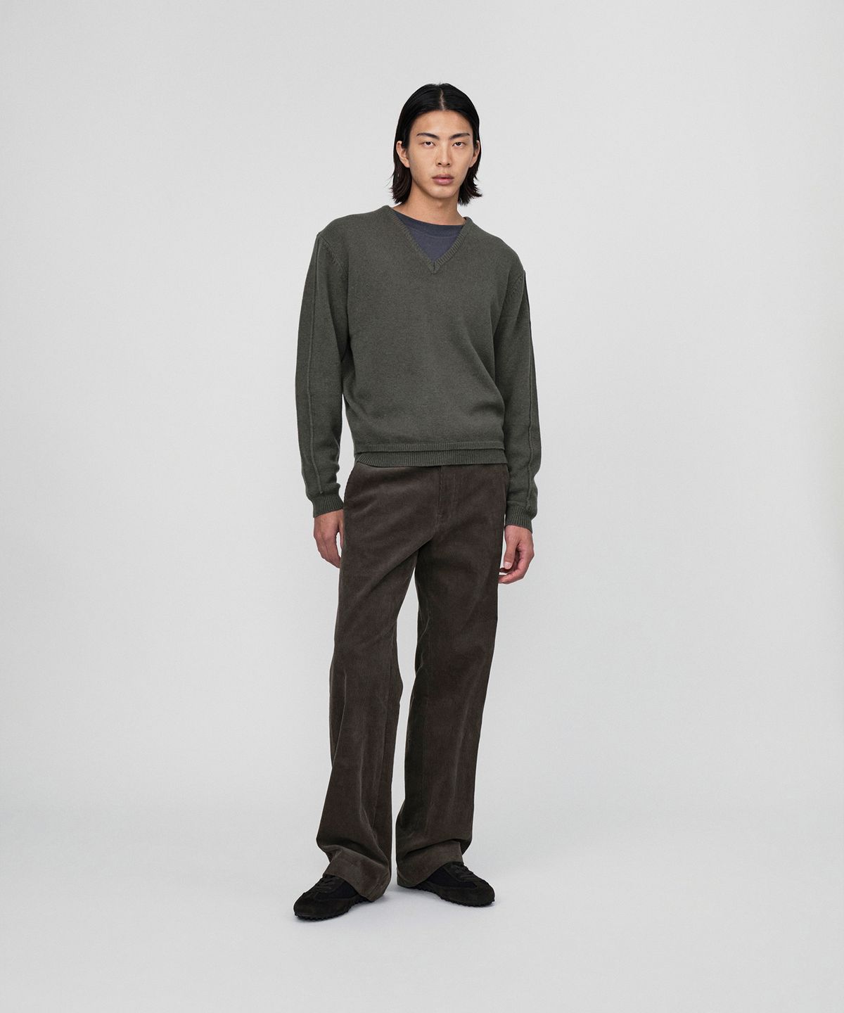 호이테(HEUTE) SAGE COTTON CORDUROY PANTS (KHAKI BROWN)