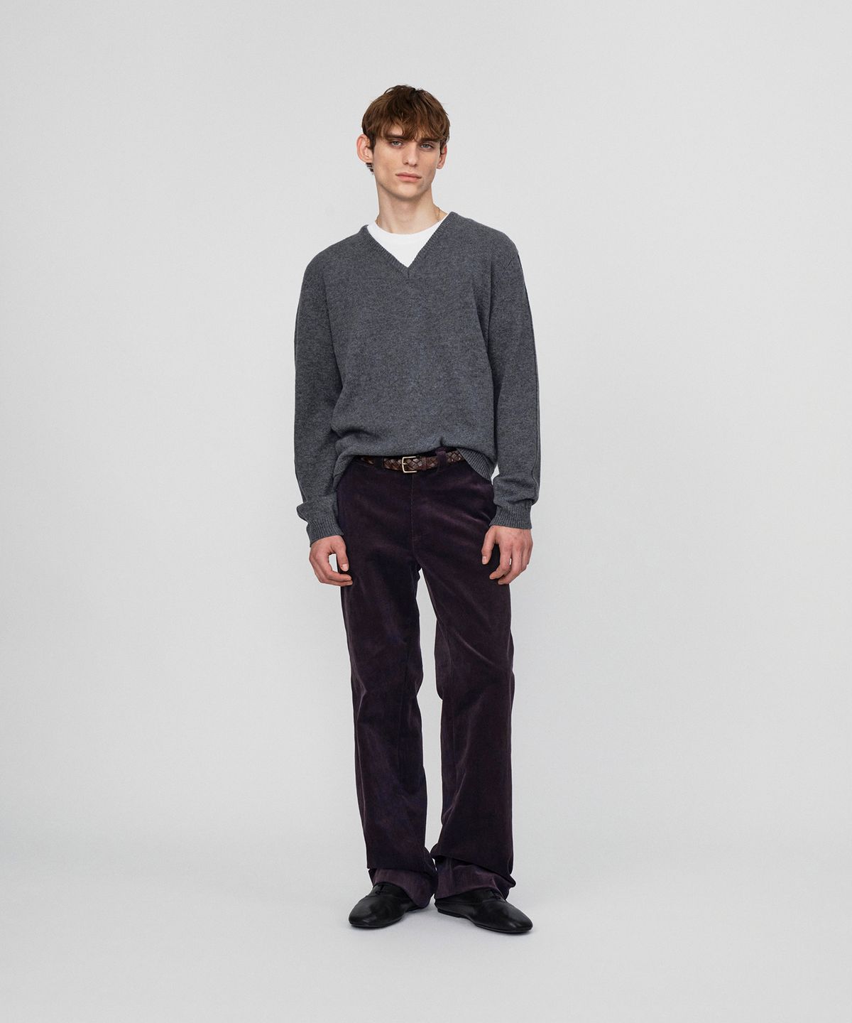 호이테(HEUTE) SAGE COTTON CORDUROY PANTS (PURPLE)
