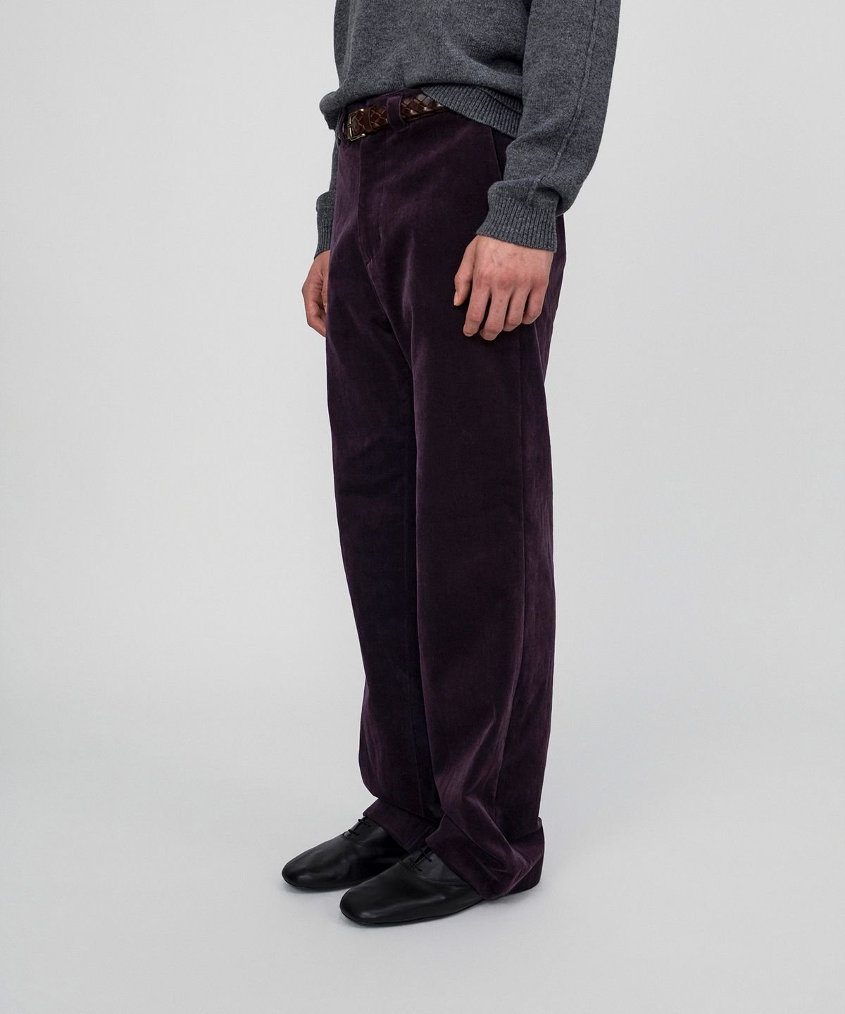호이테(HEUTE) SAGE COTTON CORDUROY PANTS (PURPLE)