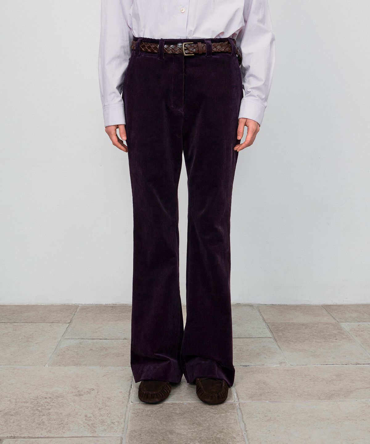호이테(HEUTE) SAGE COTTON CORDUROY PANTS (PURPLE)