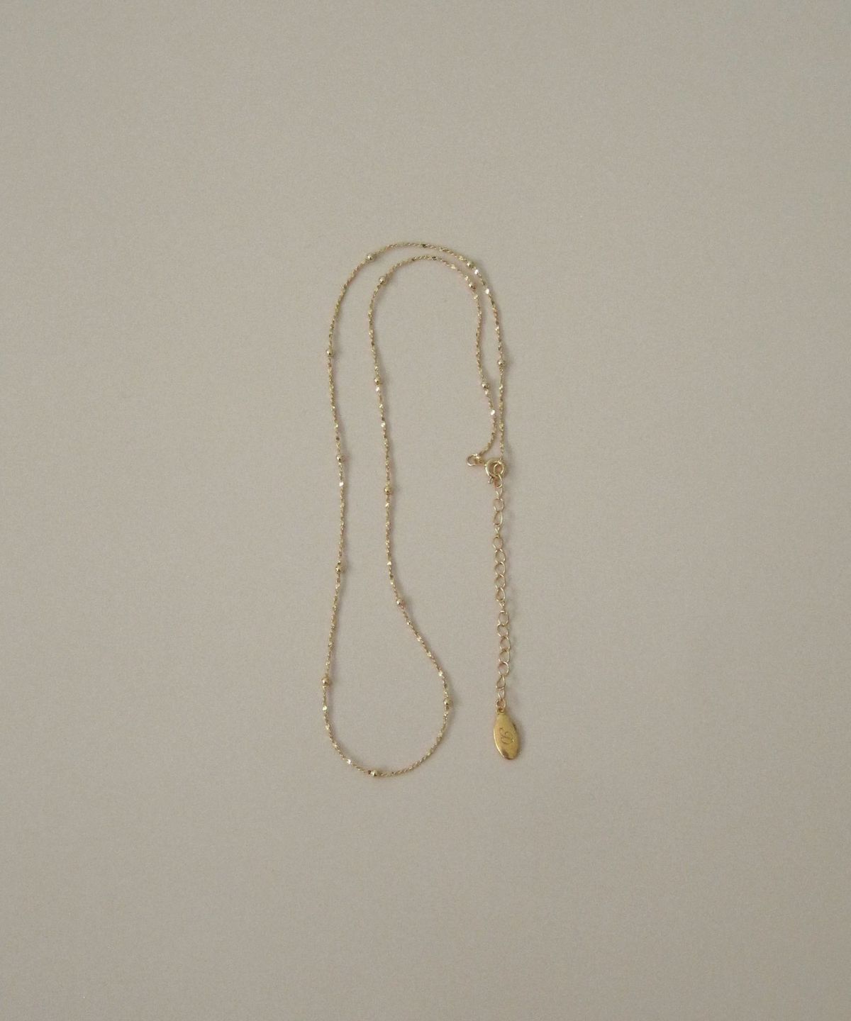 둥그런(DUNGEUREON) [925 Silver] Casey Necklace (Gold)