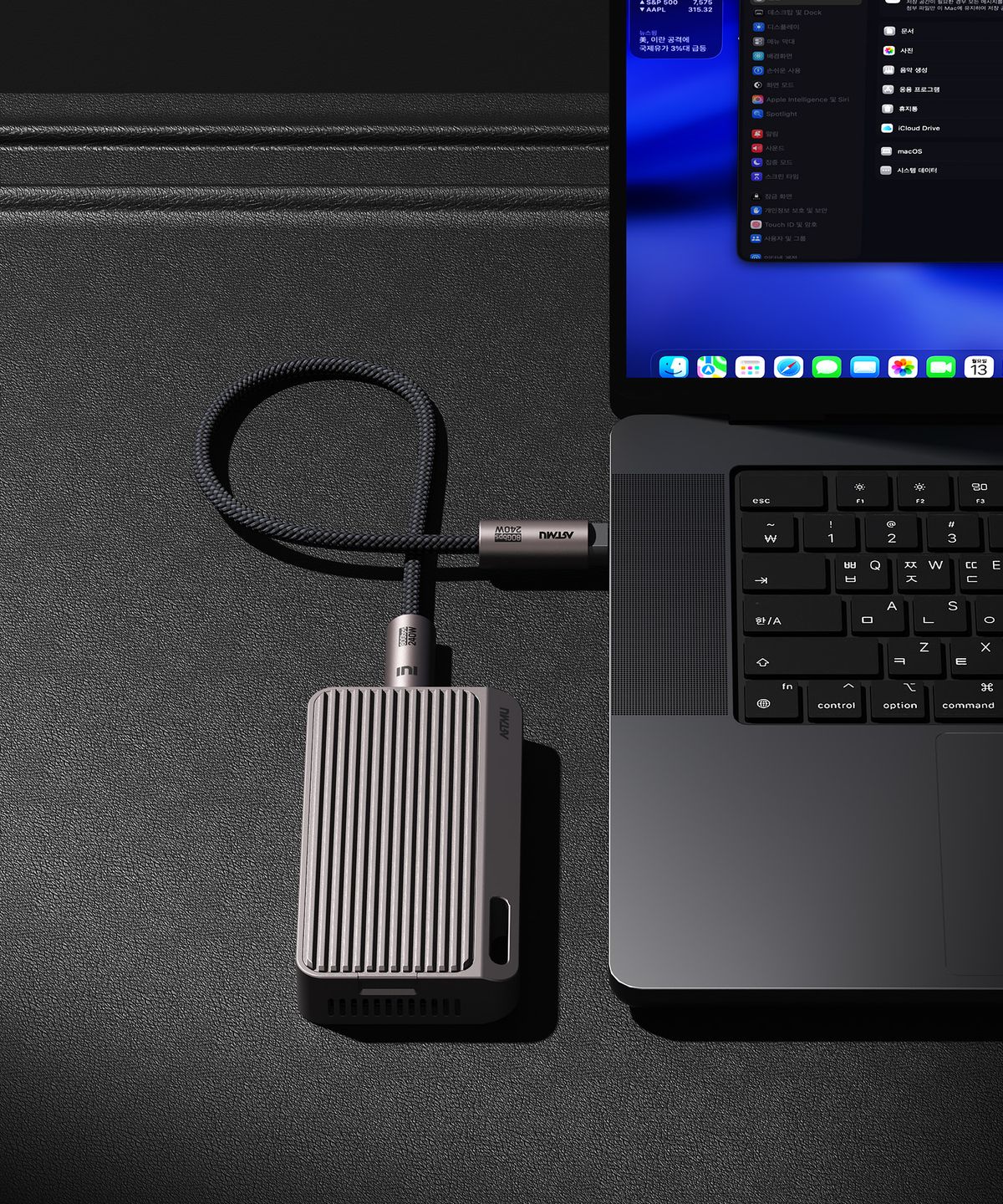 아트뮤(ARTMU) USB4 C타입 80Gbps 240W 5A 키링스트랩 케이블 15cm