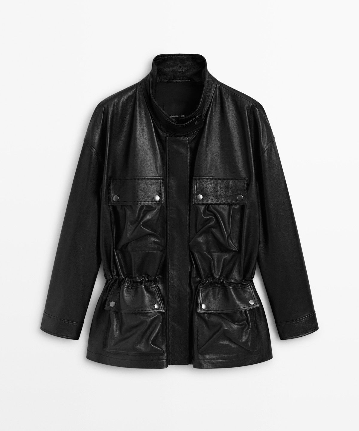마시모두띠(MASSIMO DUTTI) 포켓 디테일 나파 양가죽 재킷