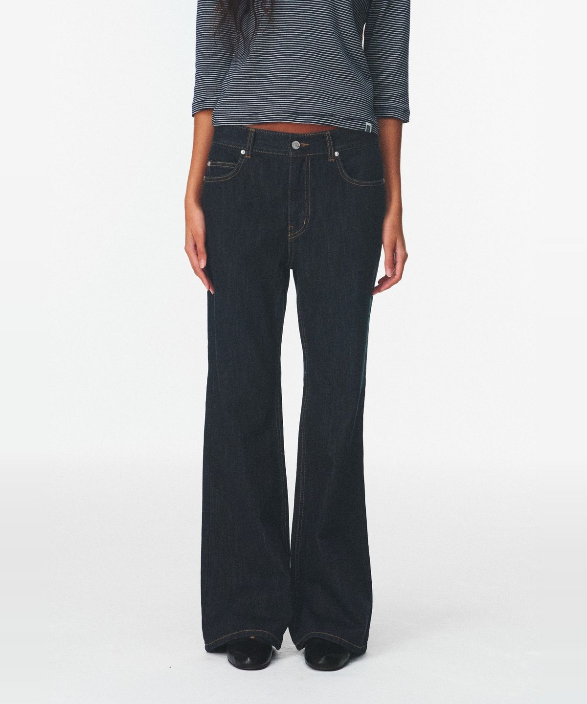 블루브릭(BLUEBRICK) [기장선택] Road flare denim (indigo)