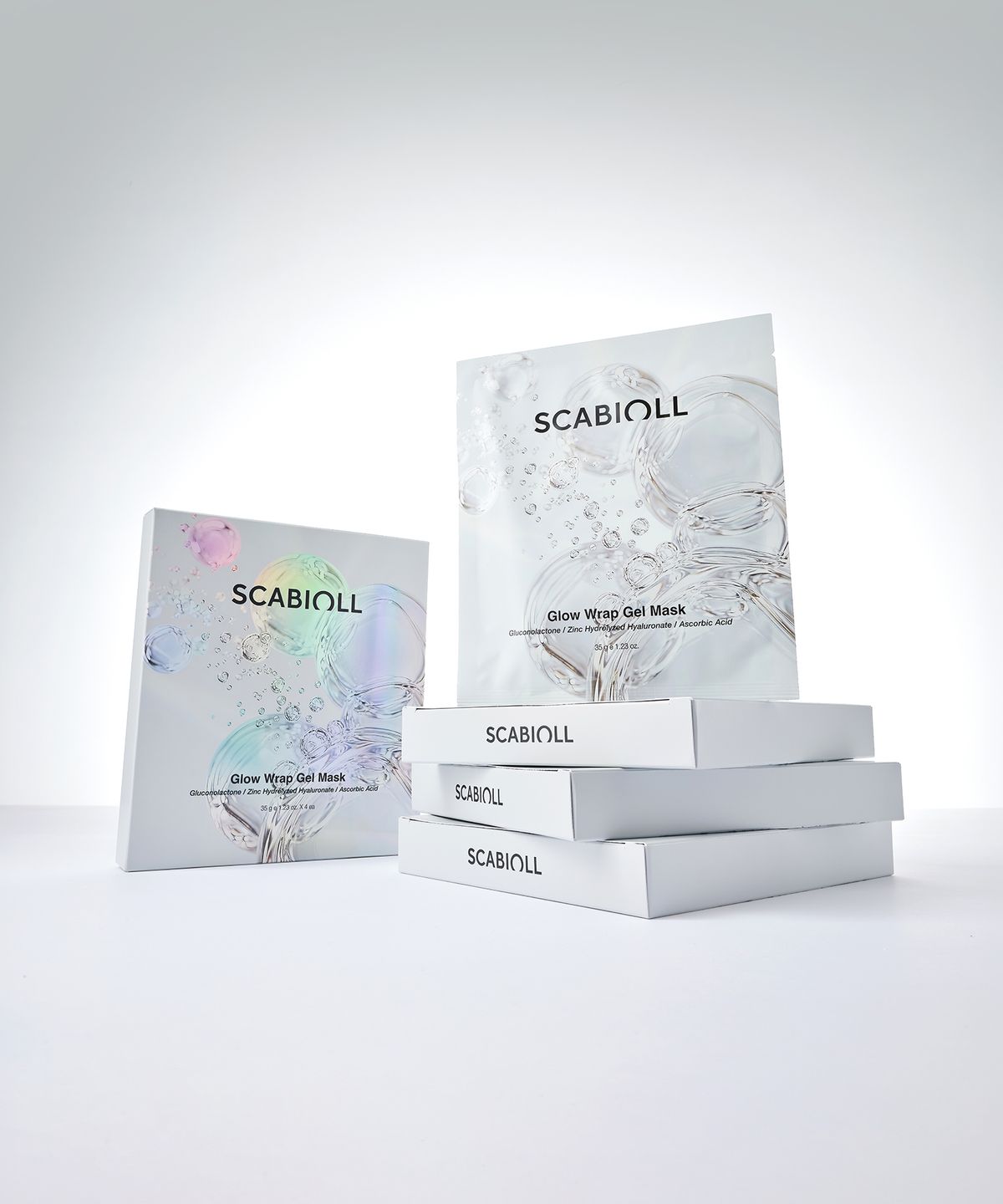 스카비올(SCABIOLL) 글로우 랩 겔 마스크 4매입(+증정 2매)
