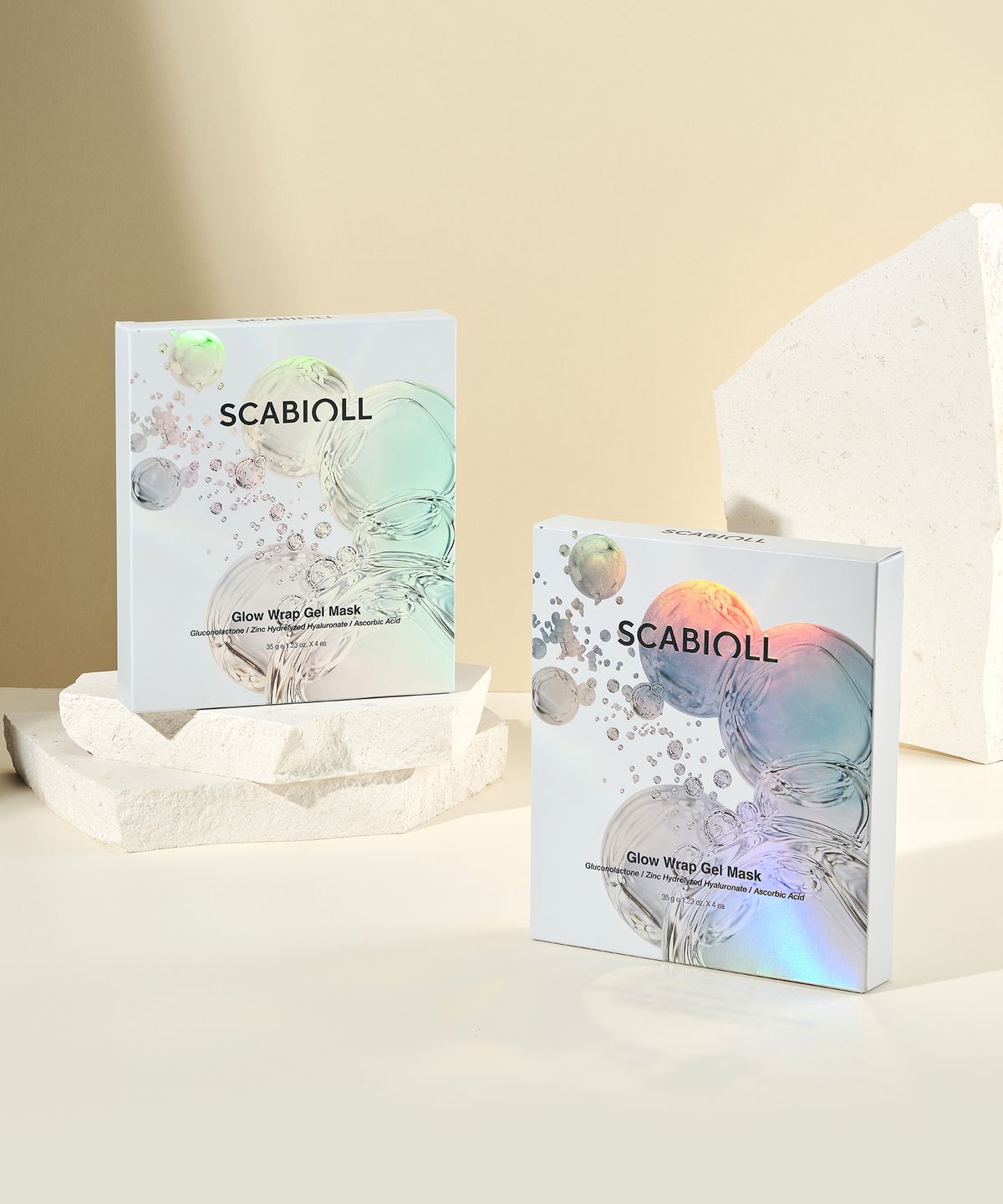 스카비올(SCABIOLL) 글로우 랩 겔 마스크 4매입(+증정 2매)