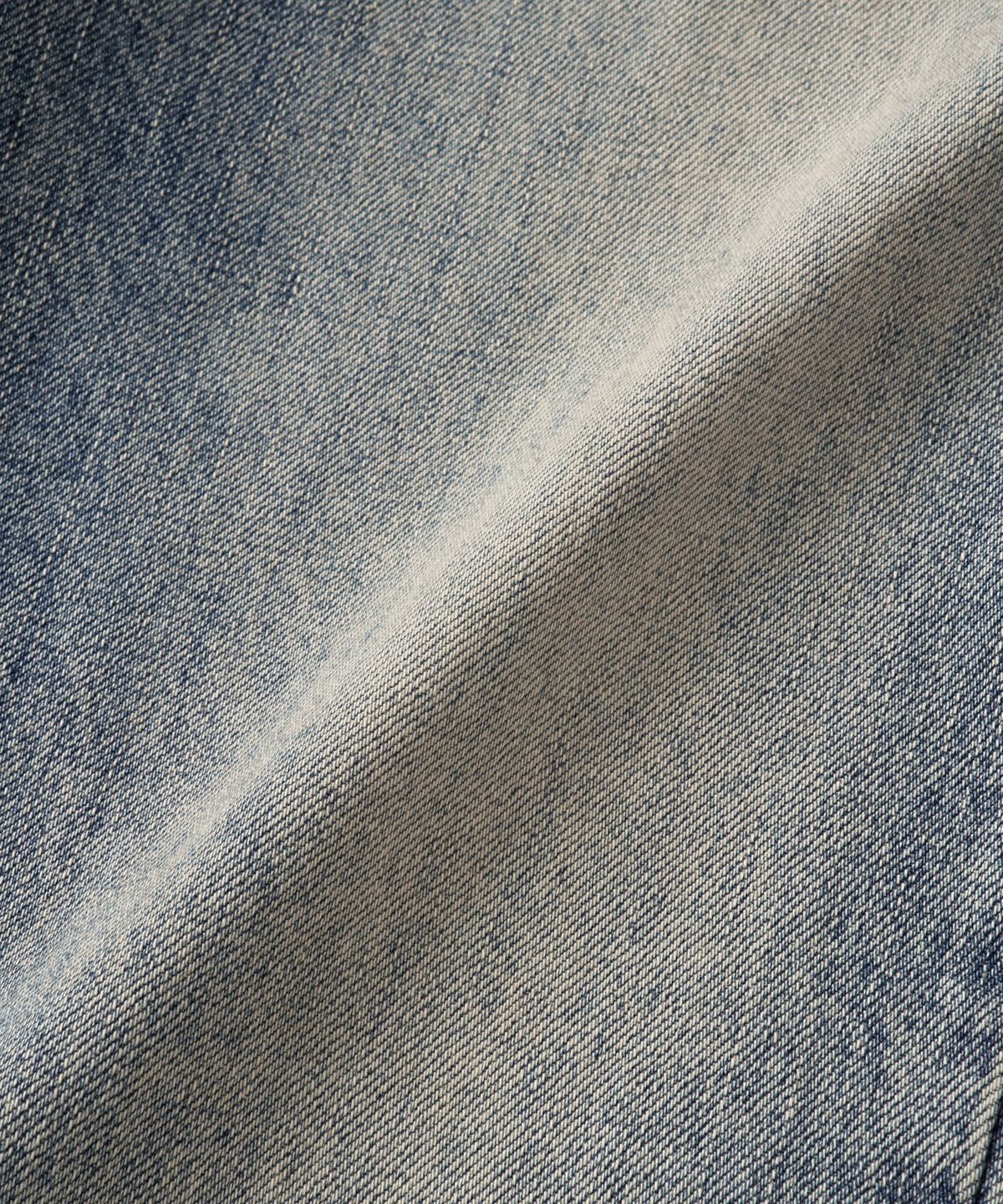 핸즈 엔드(HANDS END) Washed Straight Denim Pants Faded Indigo