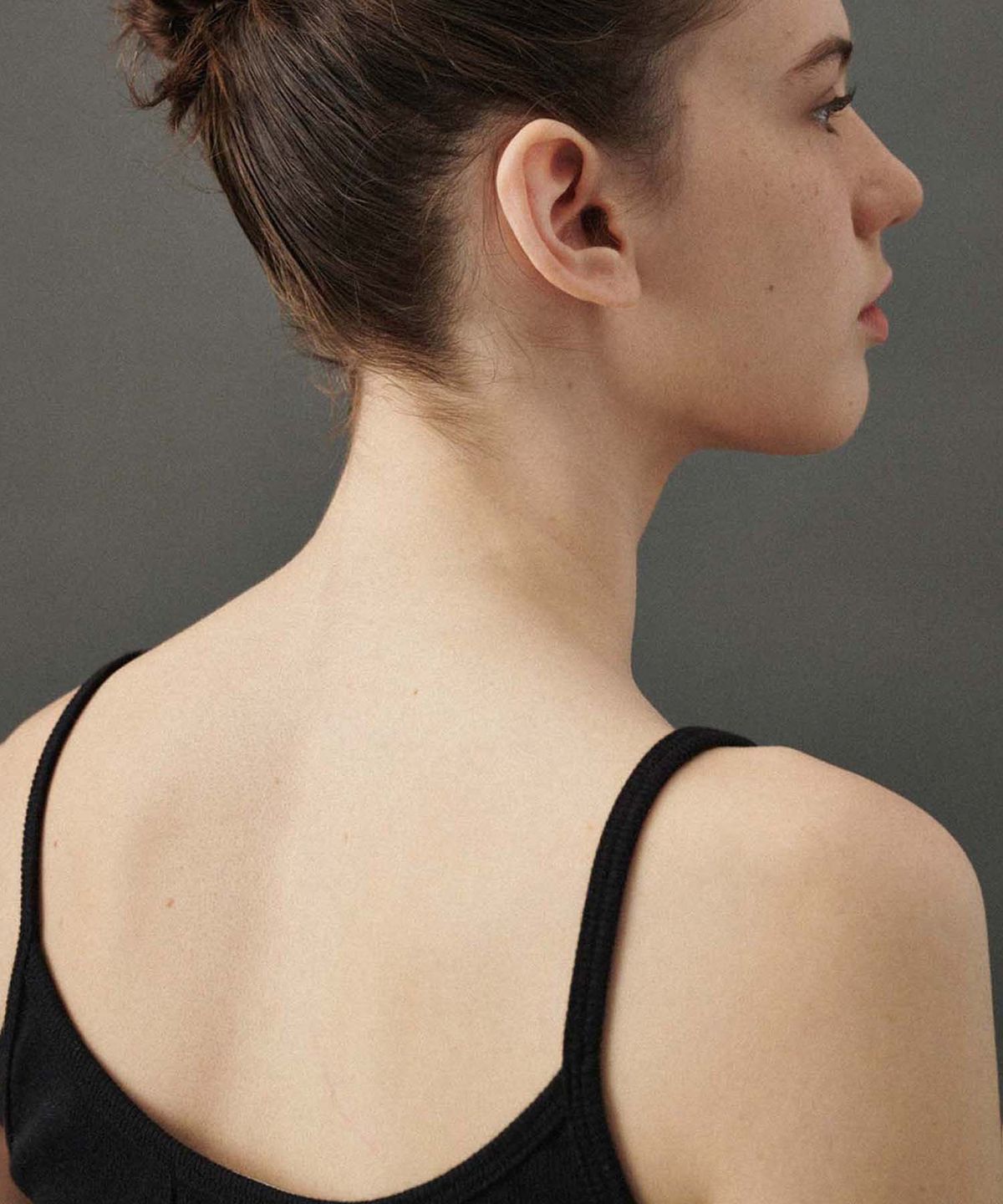 플라드주르(PLATDUJOUR) Angora soft sleeveless (Black)