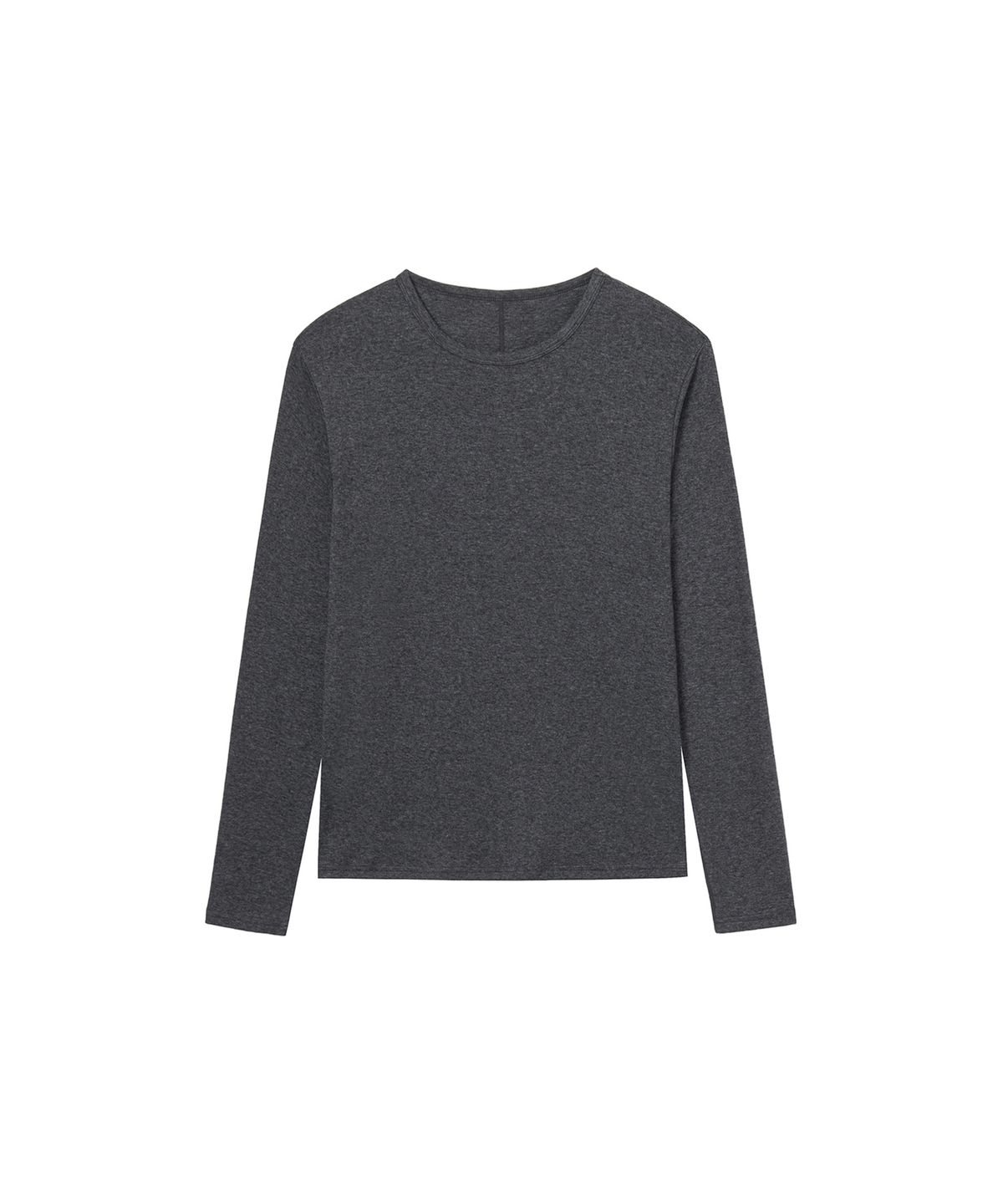 세비지(SAVAGE) Wool Jersey Crewneck Long Sleeve - Charcoal