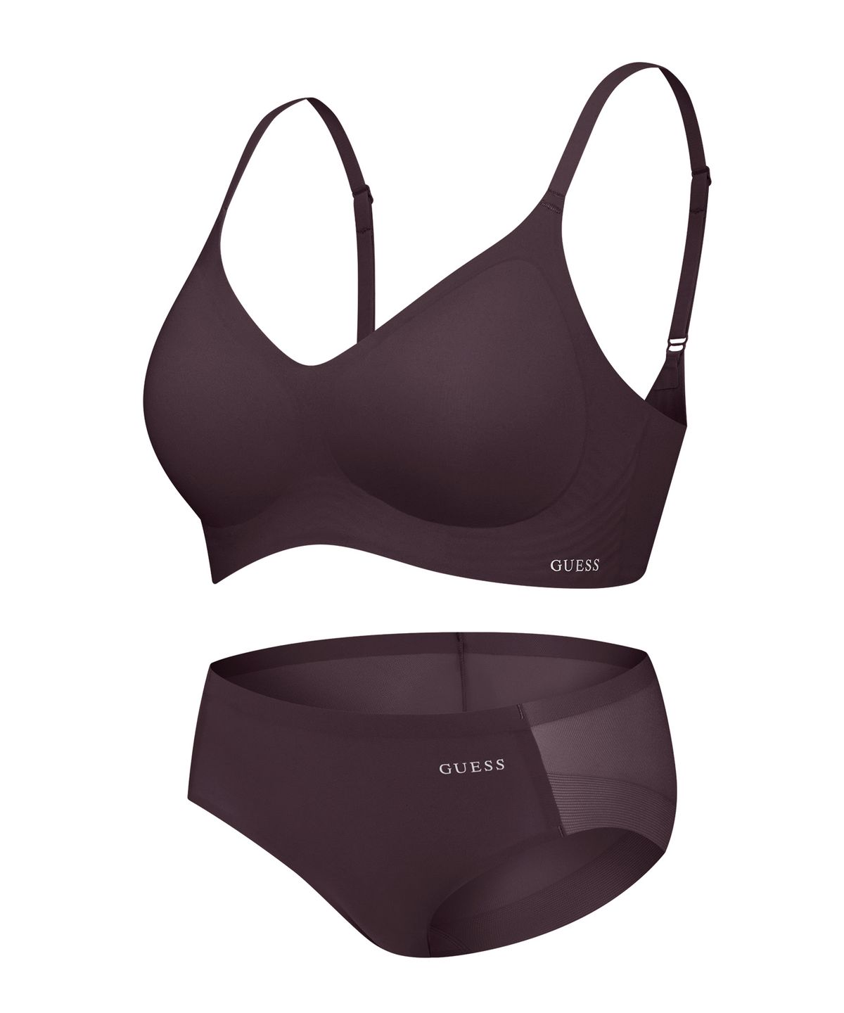 게스언더웨어(GUESS UNDERWEAR) 소프트웜 심리스 브라 팬티 세트
