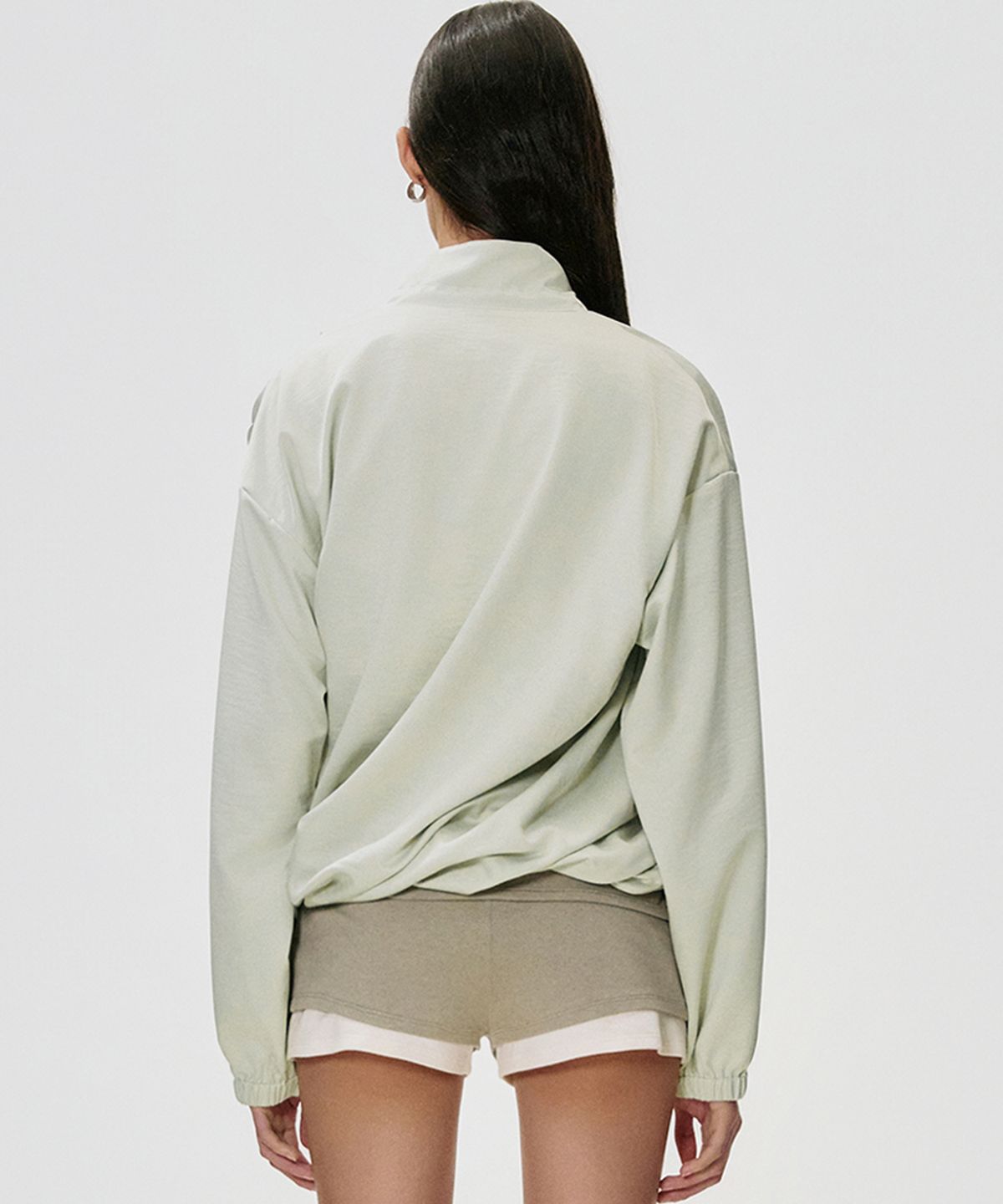 킴지수(KIMZISU) Twisted Drape Jumper_MINT