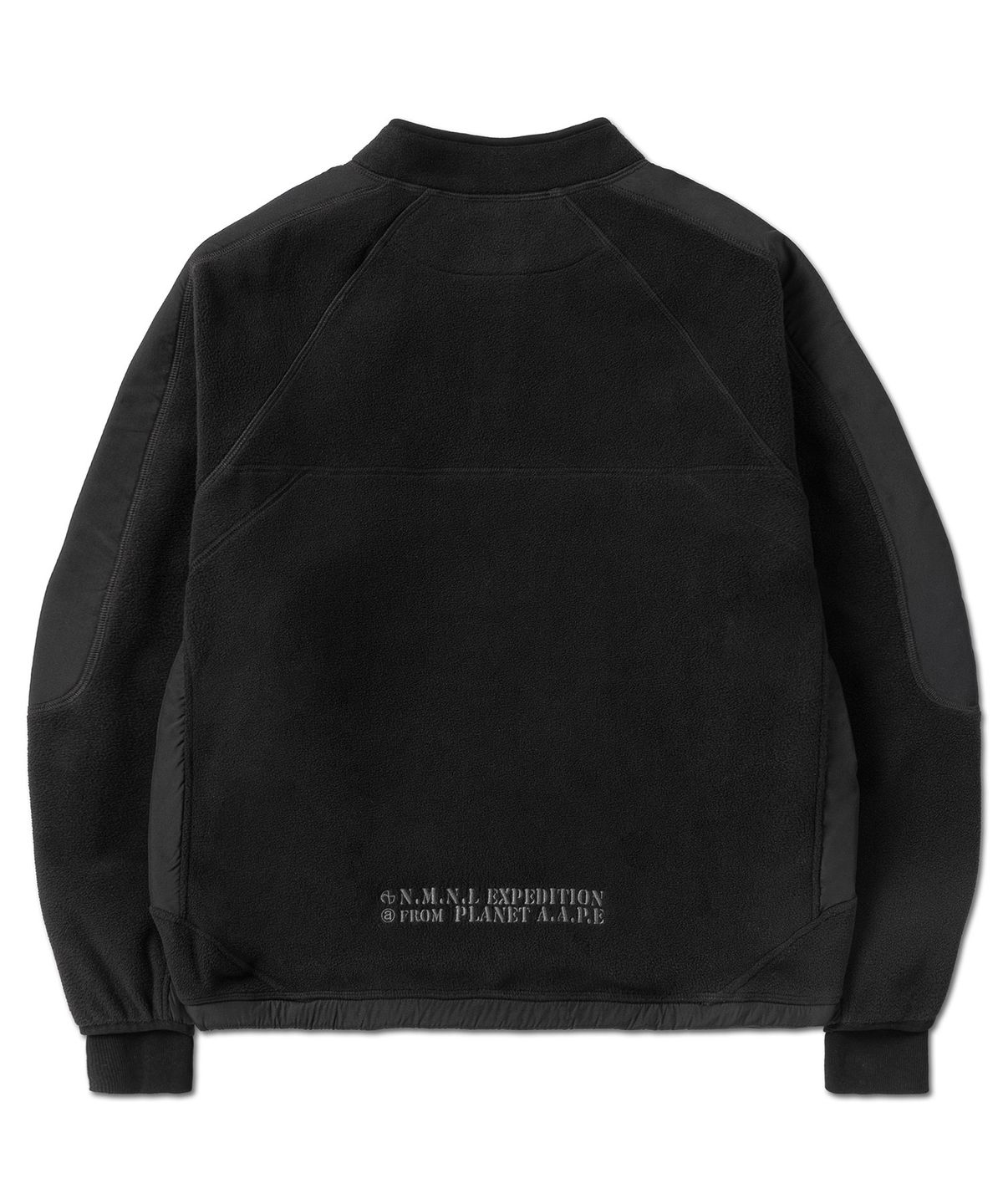 에이프(AAPE) AAPE X NMNL FLEECE HALF ZIP-UP - BLACK