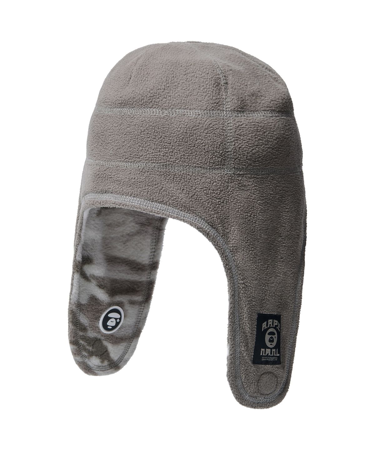 에이프(AAPE) AAPE X NMNL REVERSIBLE FLEECE BEANIE - SAND GRAY